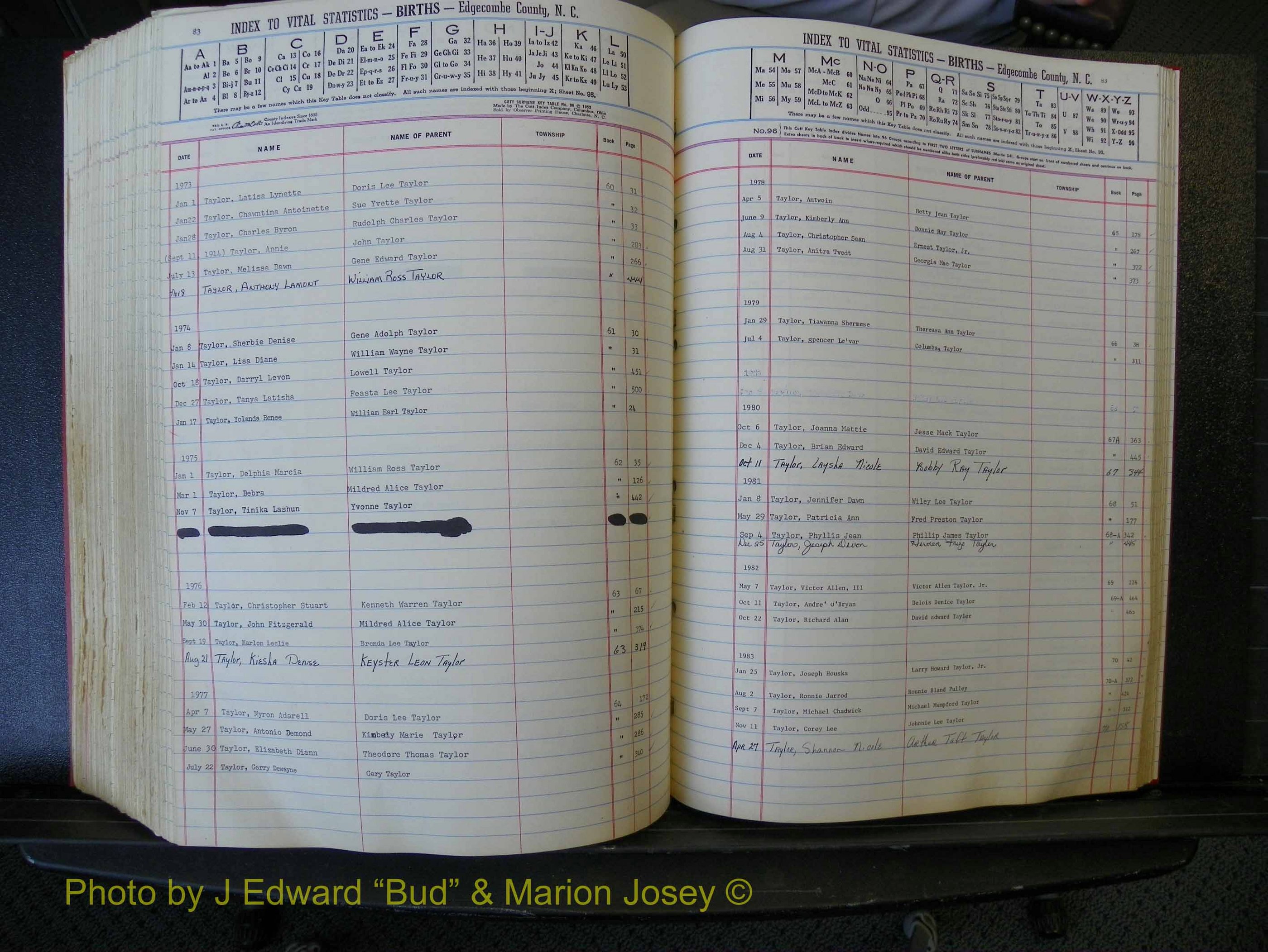 Edgecombe Births, A-Z, 1965-1990 (411).JPG
