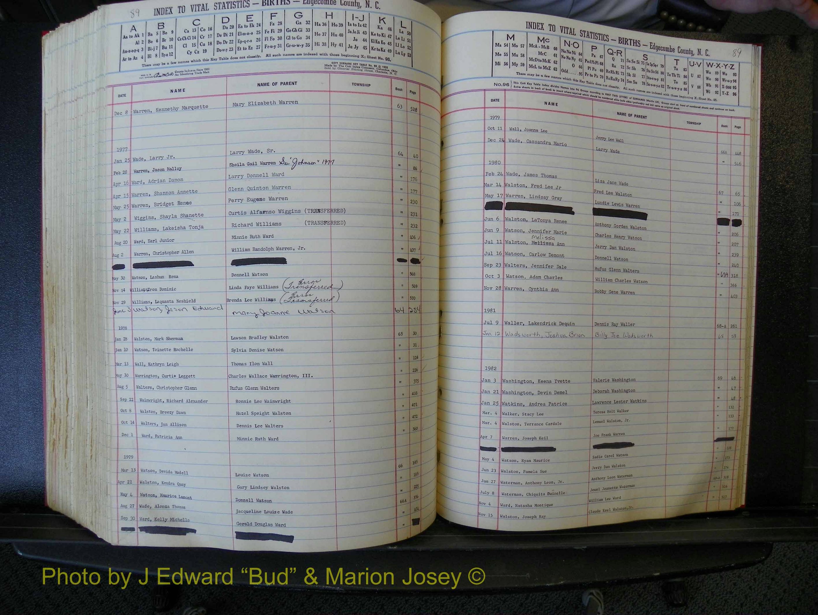 Edgecombe Births, A-Z, 1965-1990 (431).JPG