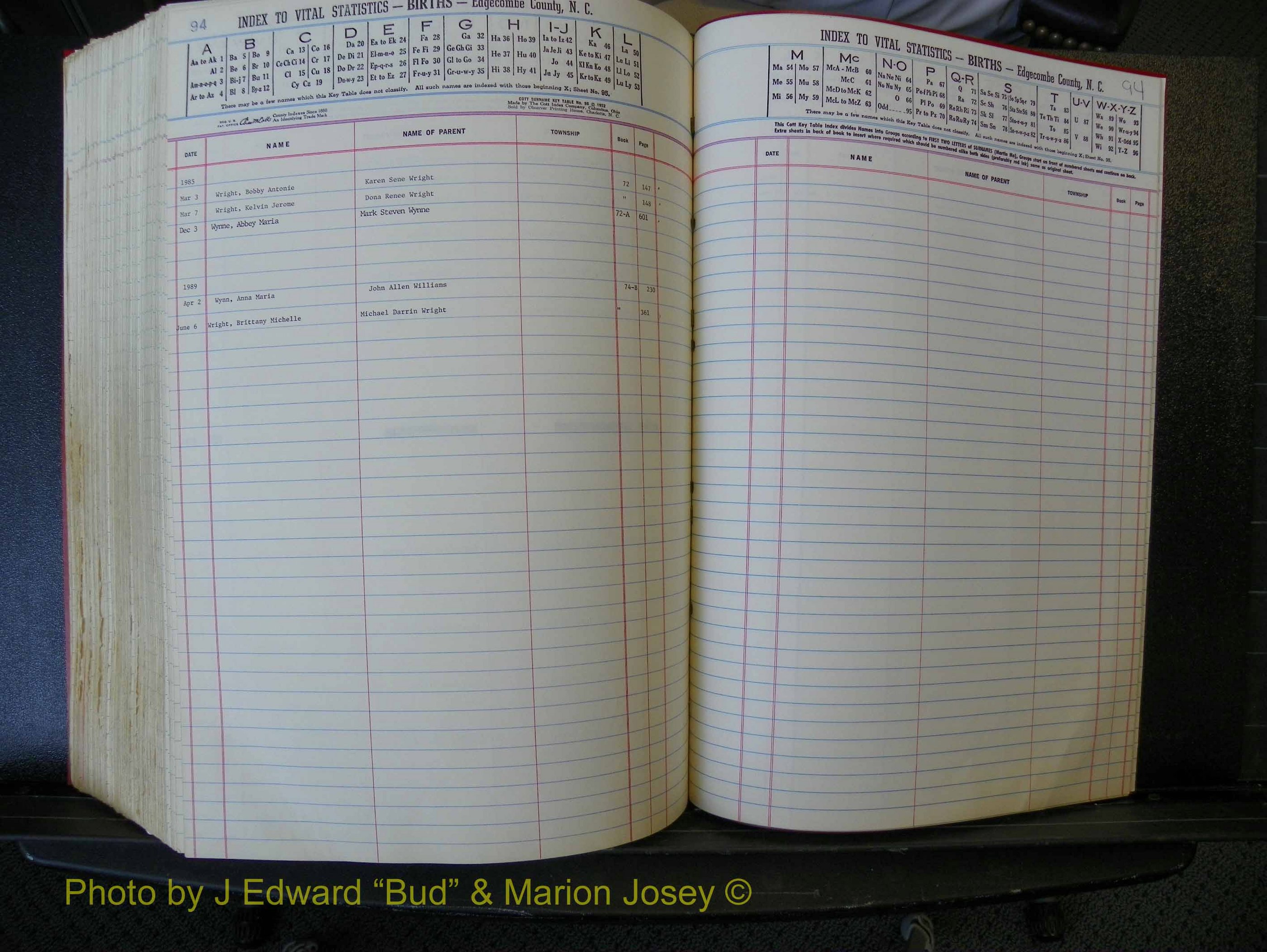 Edgecombe Births, A-Z, 1965-1990 (463).JPG