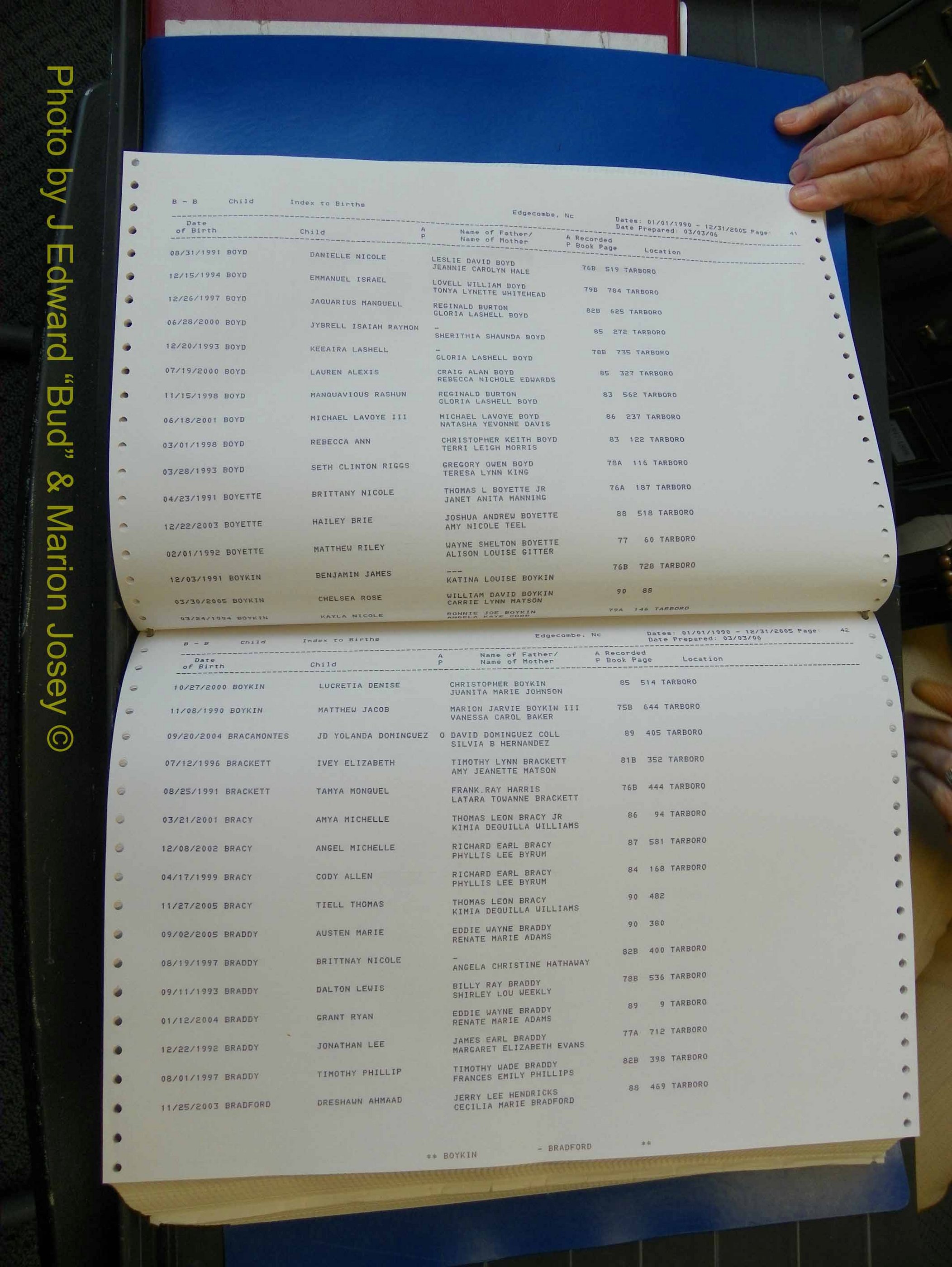Edgecombe Births, A-Z, 1990-2005 (139).JPG