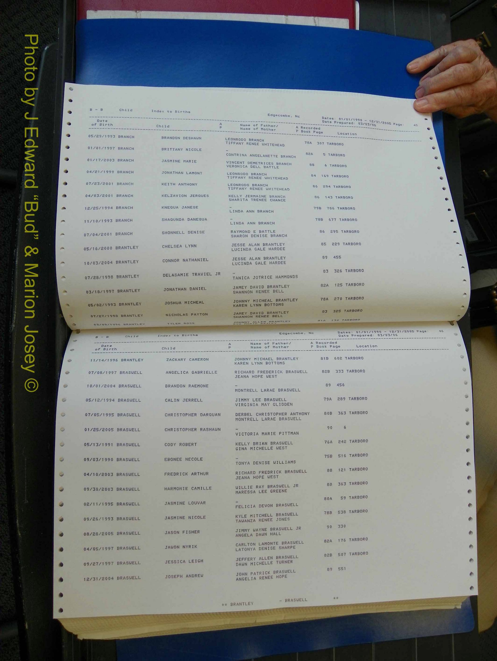 Edgecombe Births, A-Z, 1990-2005 (141).JPG