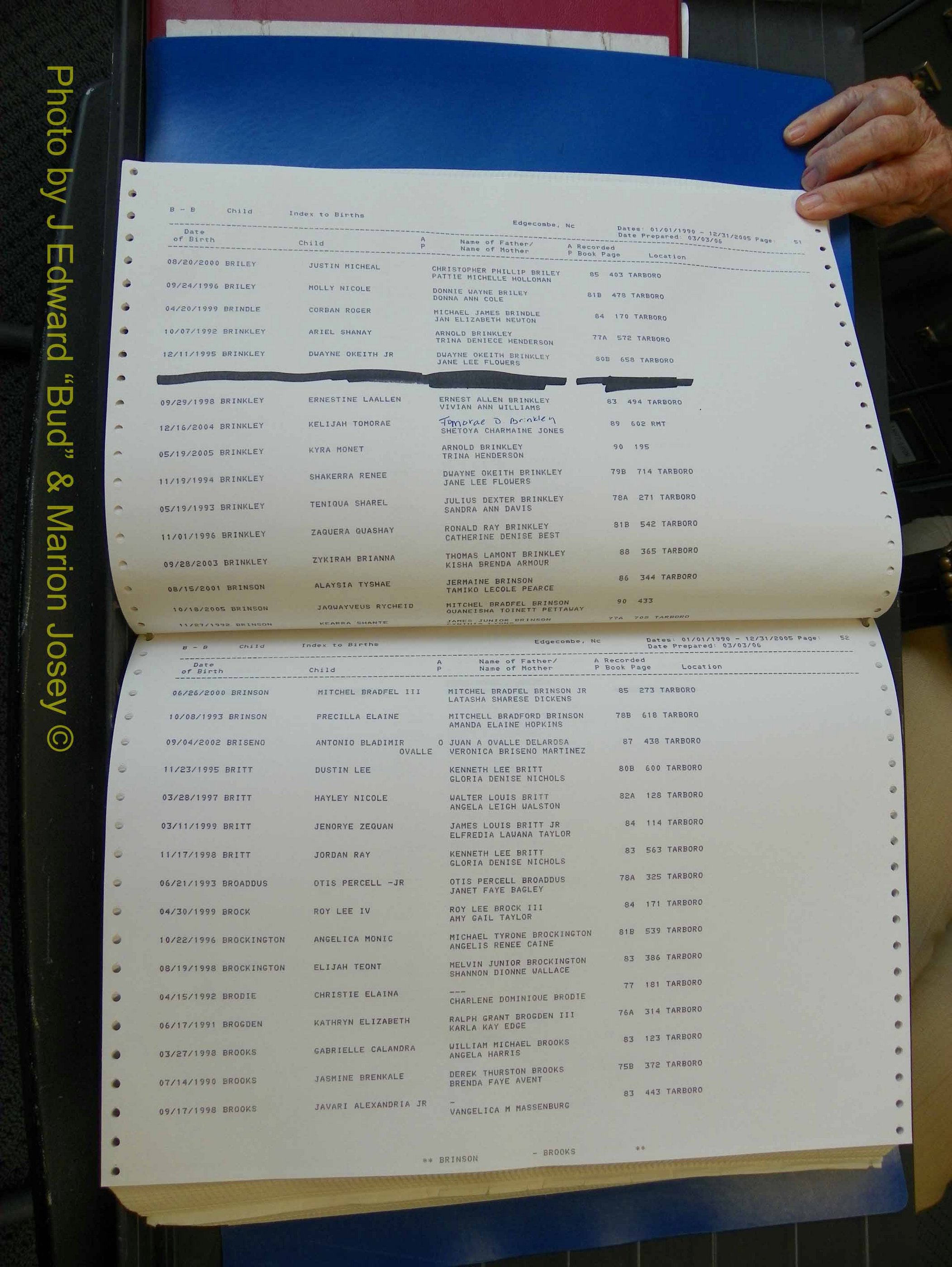 Edgecombe Births, A-Z, 1990-2005 (144).JPG