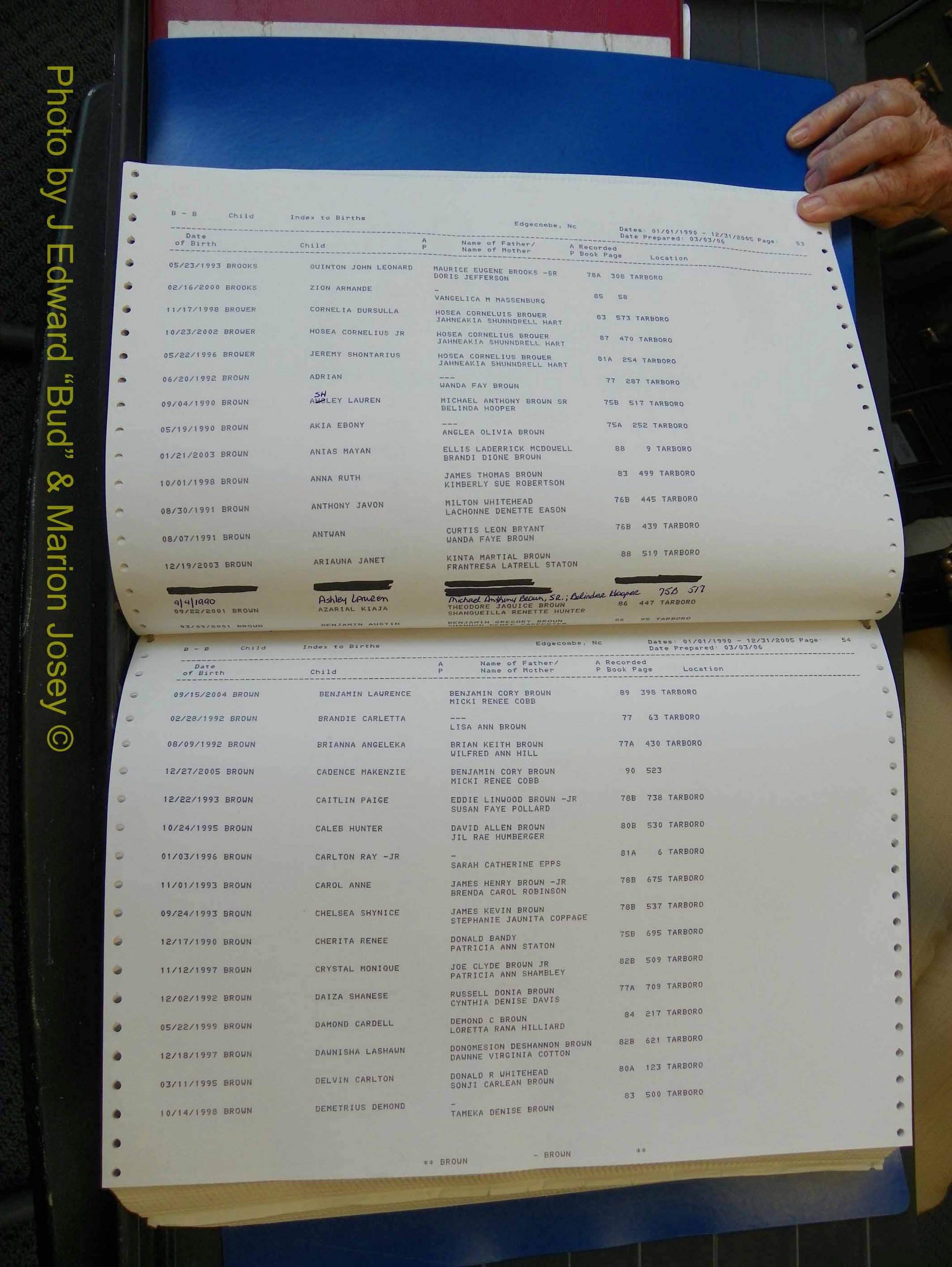 Edgecombe Births, A-Z, 1990-2005 (145).JPG