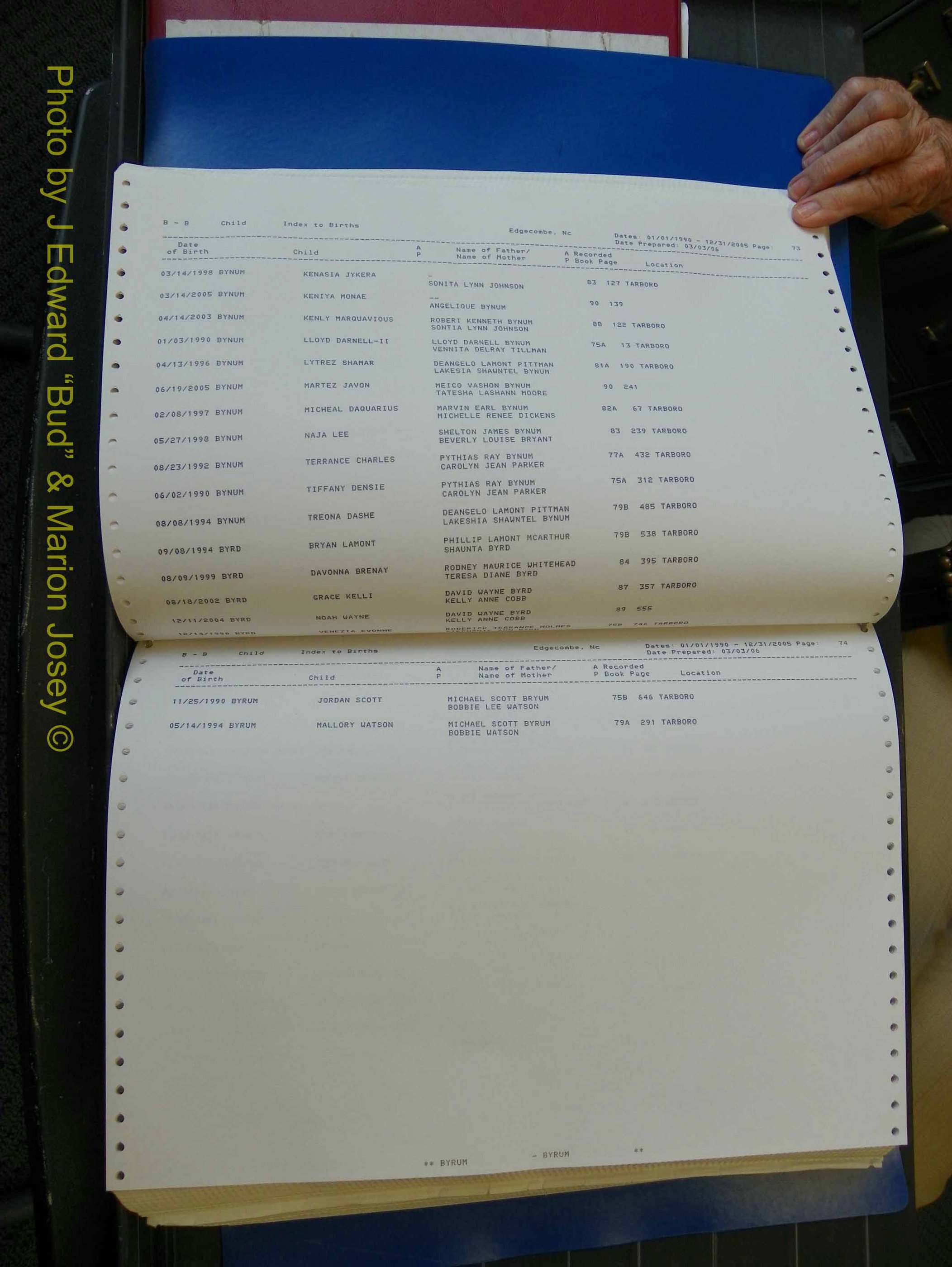 Edgecombe Births, A-Z, 1990-2005 (155).JPG