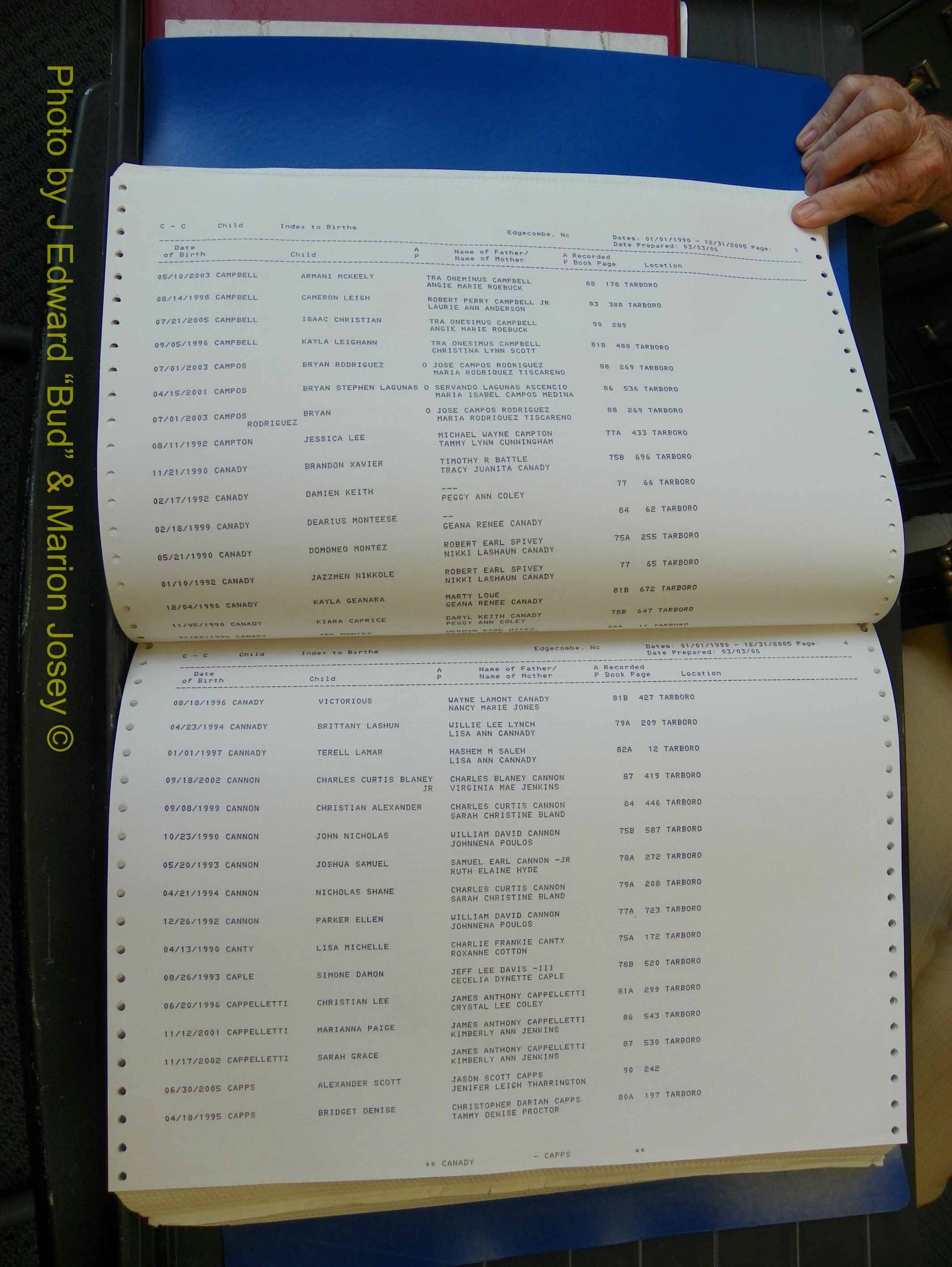 Edgecombe Births, A-Z, 1990-2005 (157).JPG