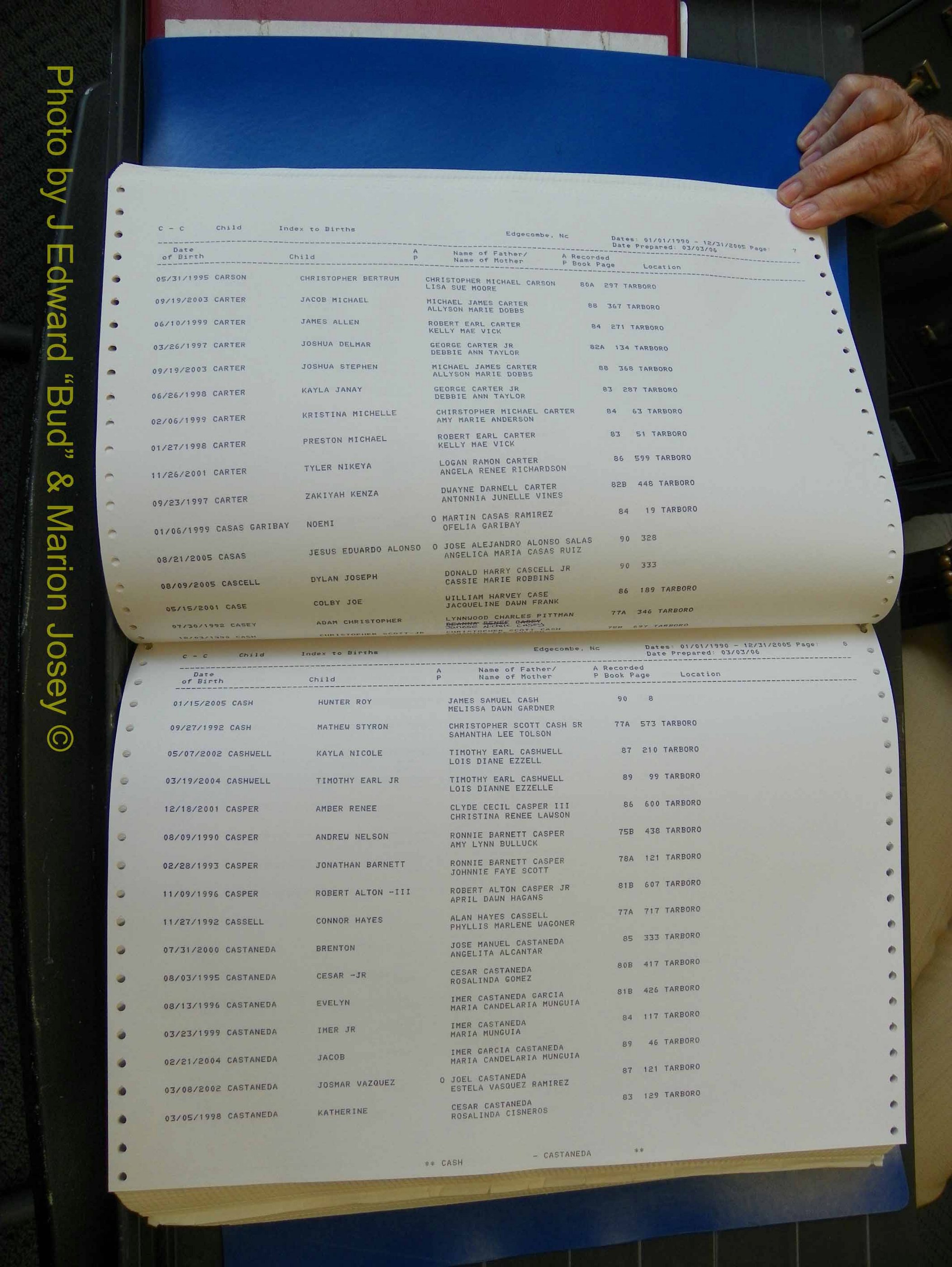 Edgecombe Births, A-Z, 1990-2005 (159).JPG