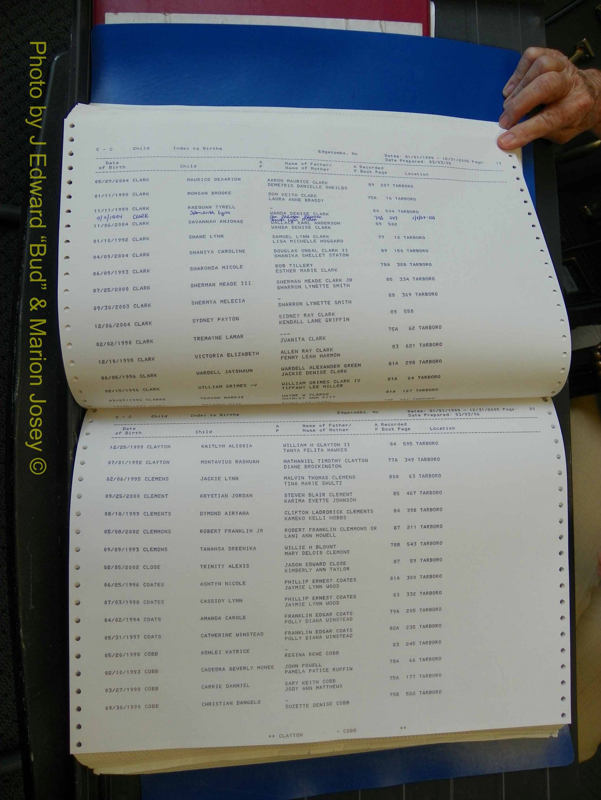Edgecombe Births, A-Z, 1990-2005 (165).JPG