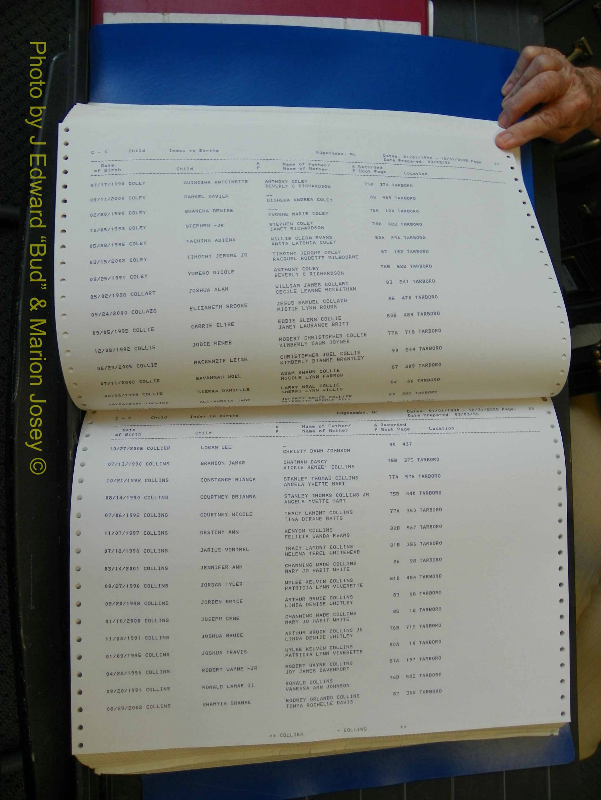 Edgecombe Births, A-Z, 1990-2005 (169).JPG