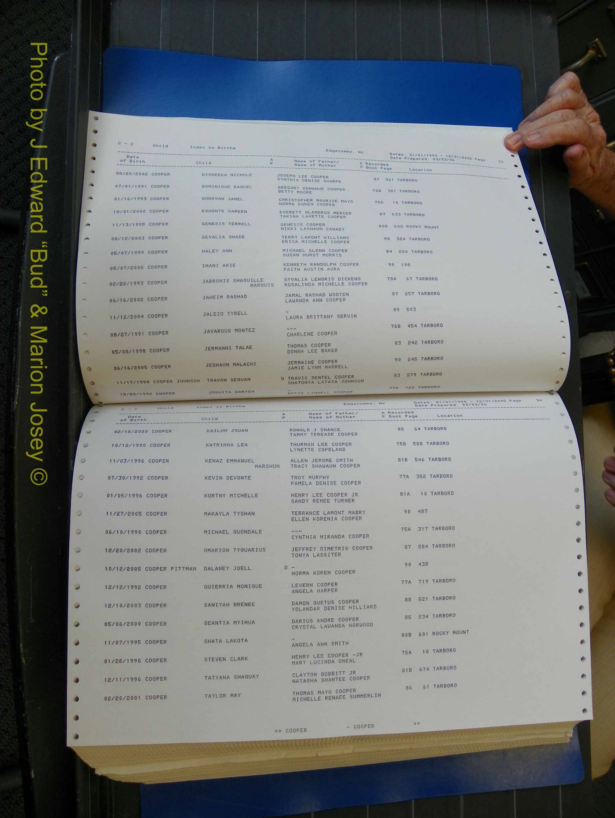 Edgecombe Births, A-Z, 1990-2005 (172).JPG