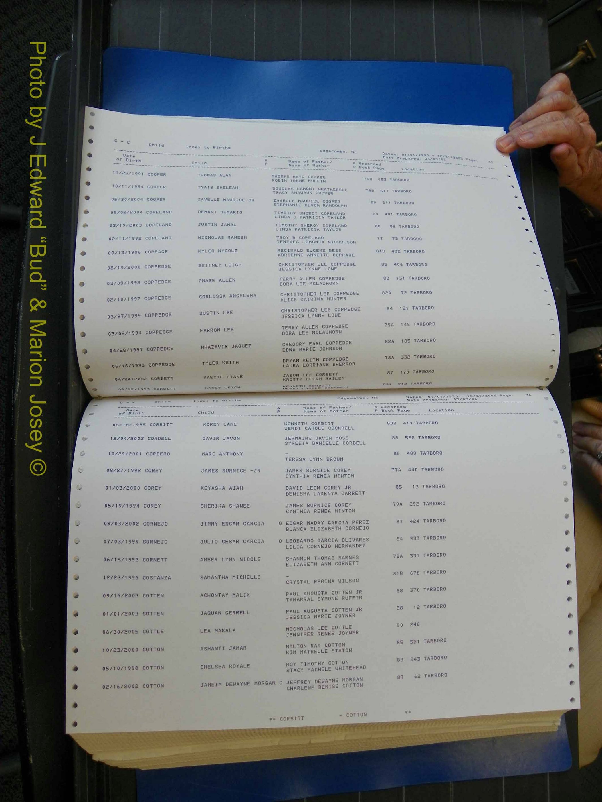 Edgecombe Births, A-Z, 1990-2005 (173).JPG