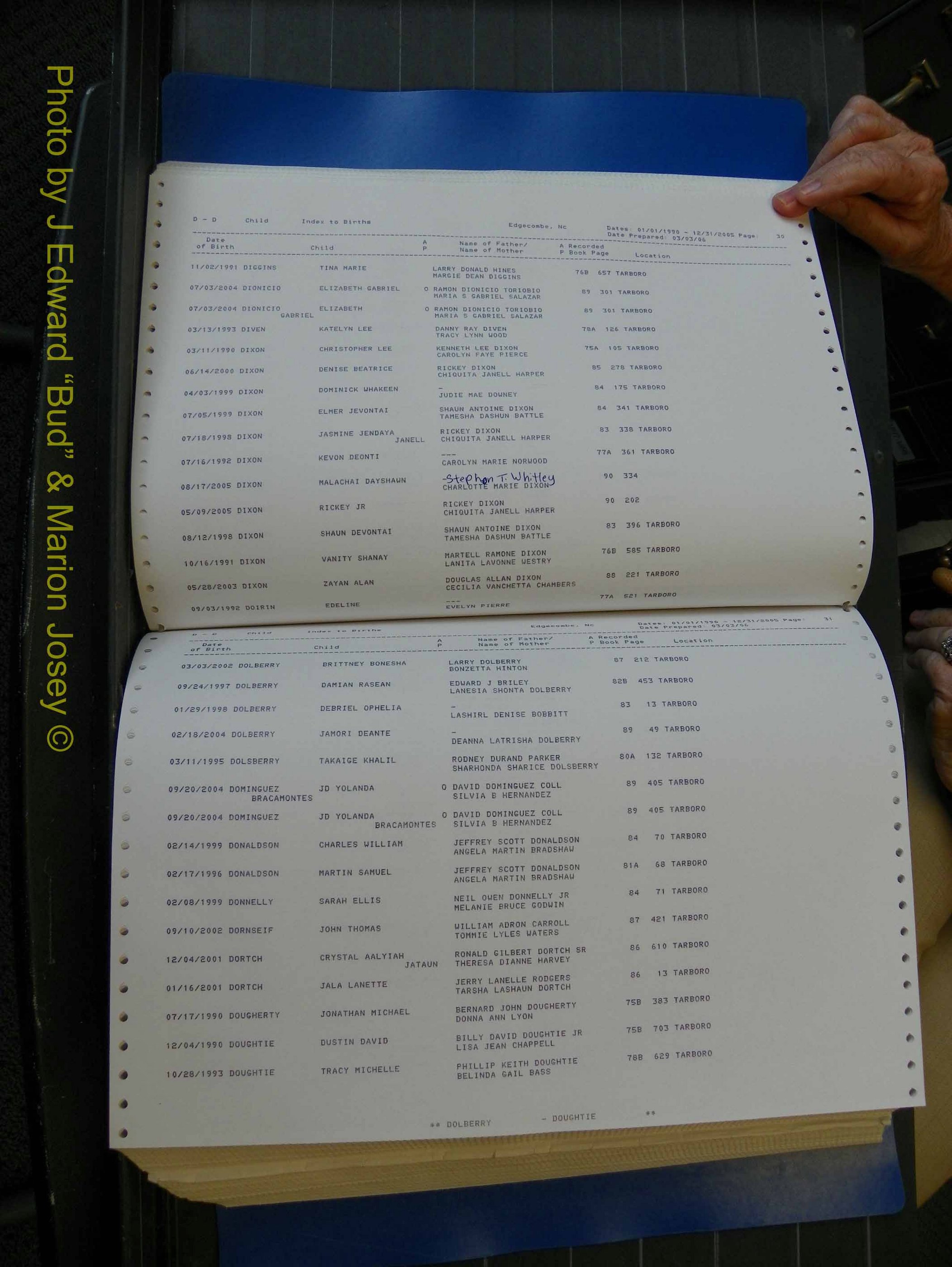 Edgecombe Births, A-Z, 1990-2005 (195).JPG