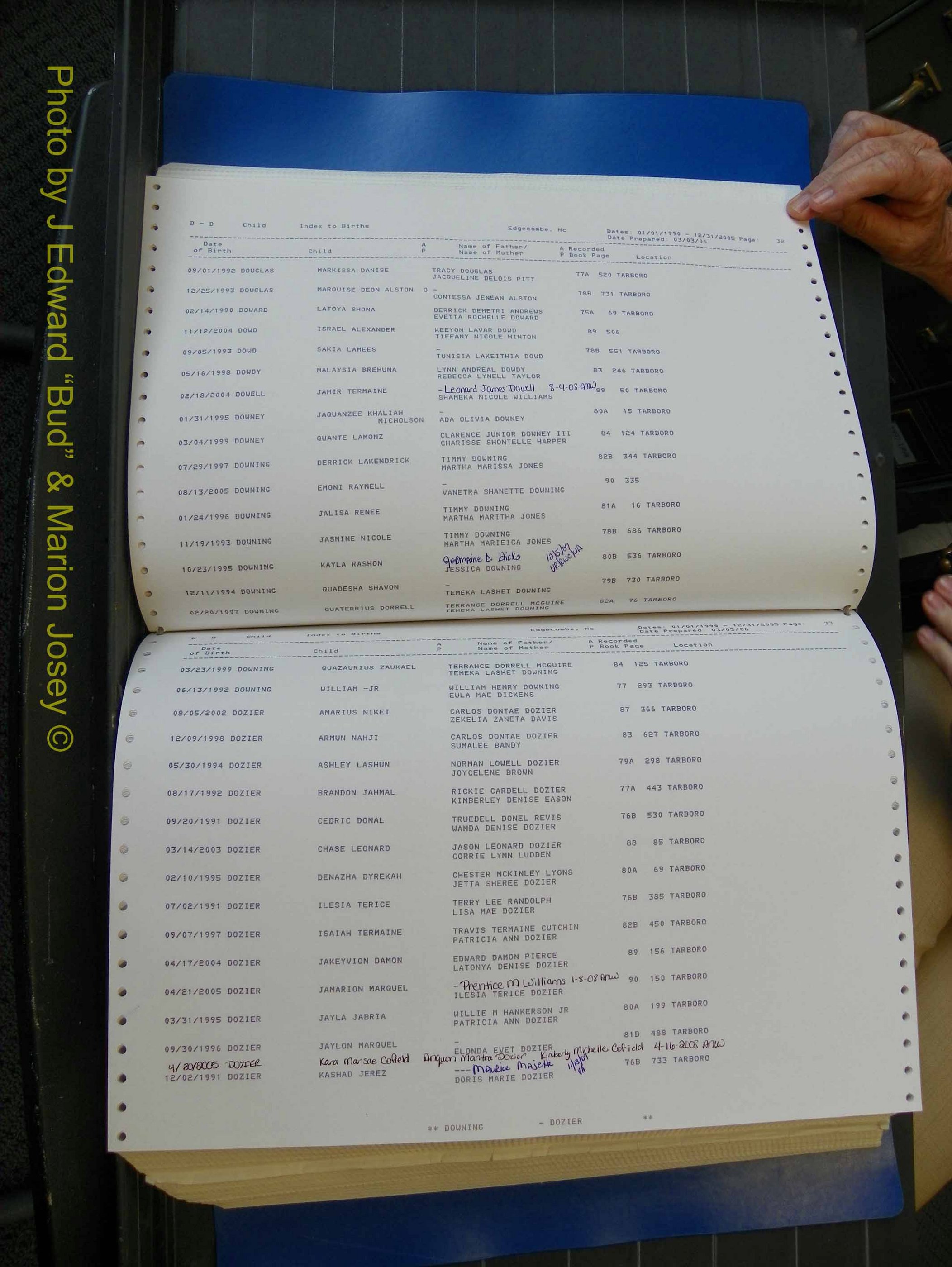 Edgecombe Births, A-Z, 1990-2005 (196).JPG