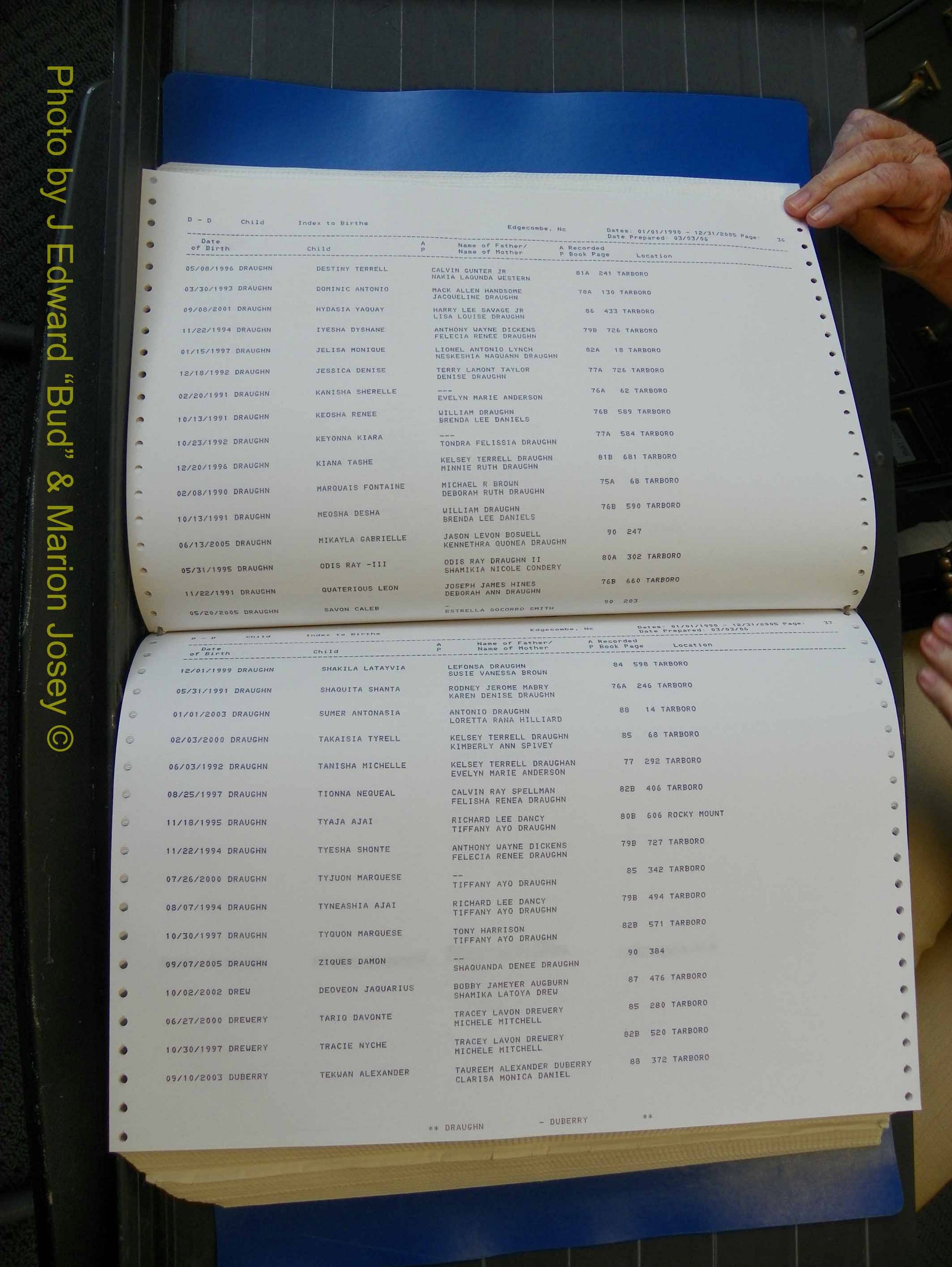Edgecombe Births, A-Z, 1990-2005 (198).JPG