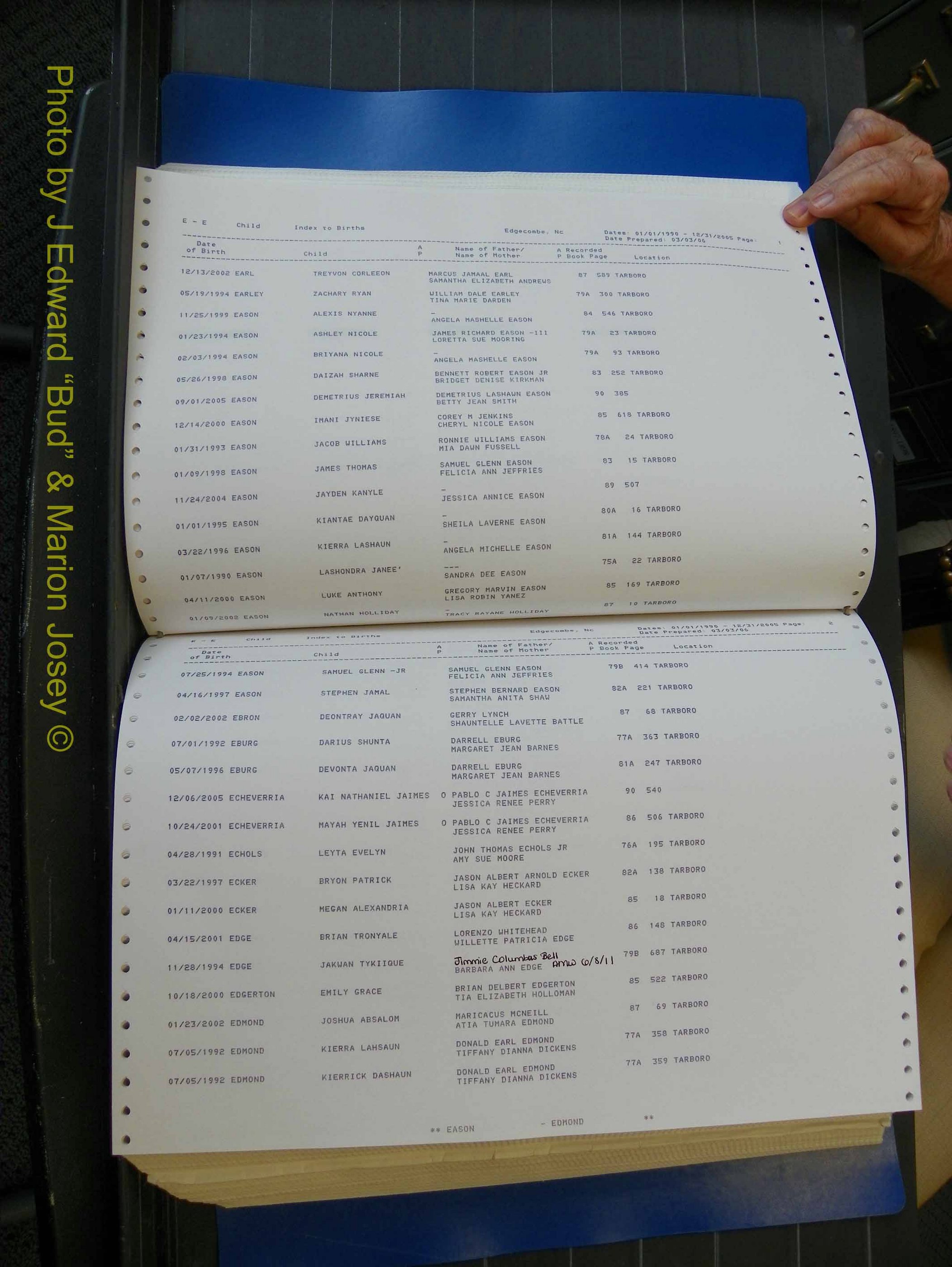 Edgecombe Births, A-Z, 1990-2005 (201).JPG