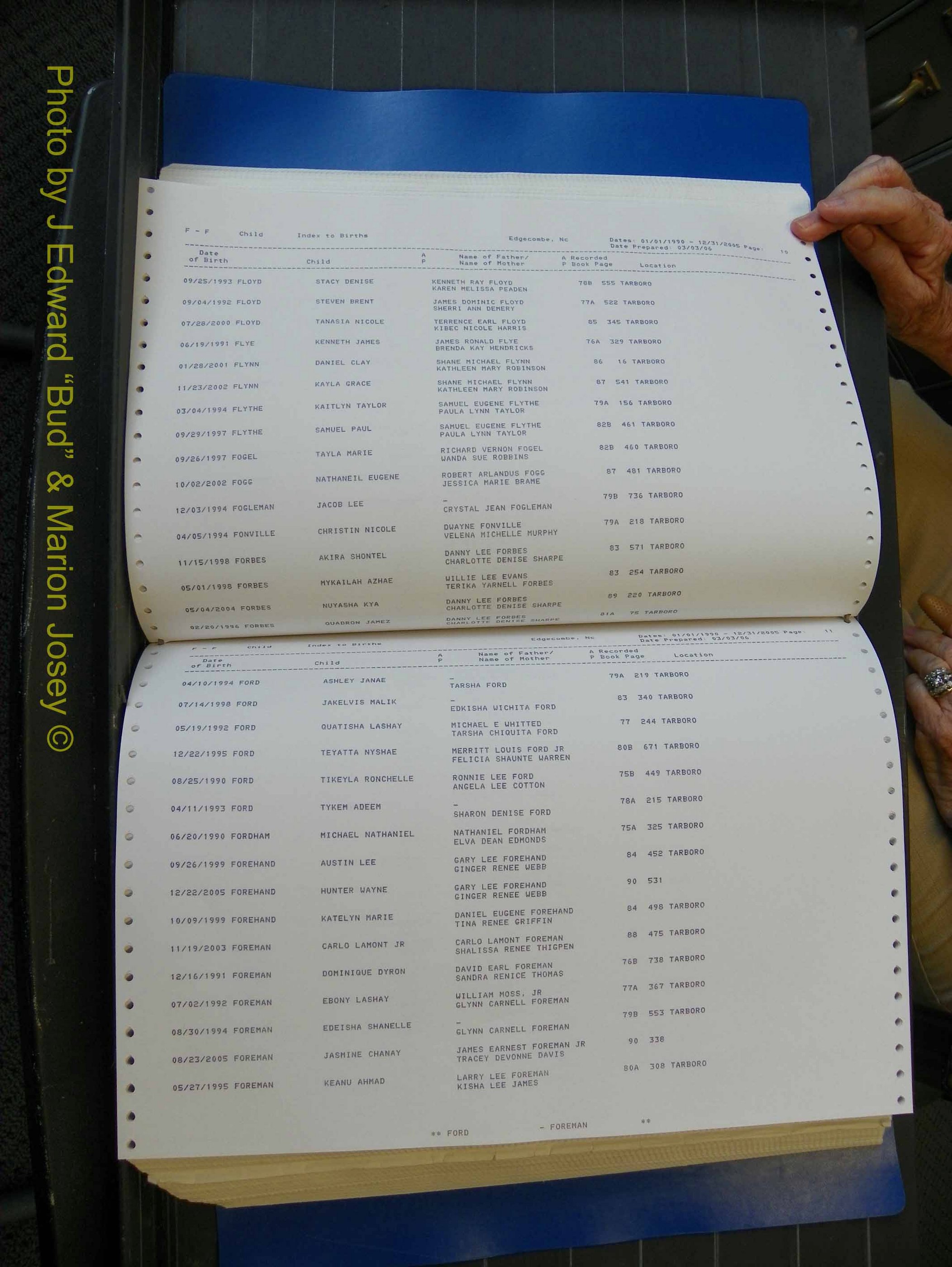 Edgecombe Births, A-Z, 1990-2005 (215).JPG