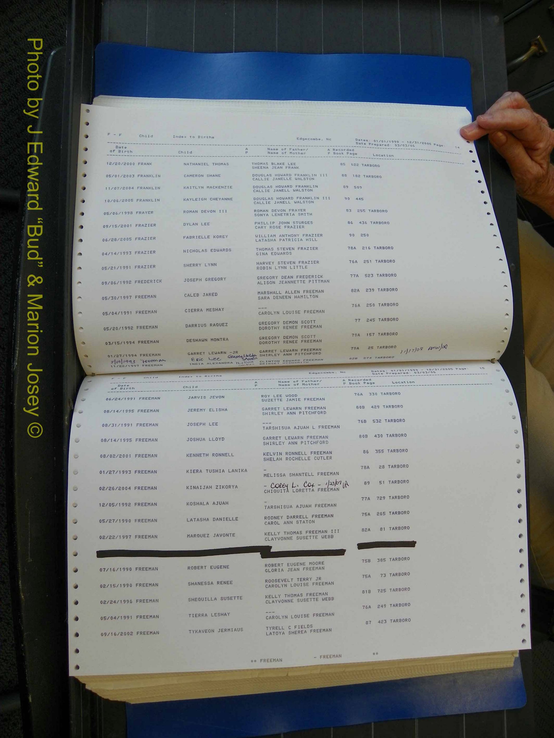Edgecombe Births, A-Z, 1990-2005 (217).JPG