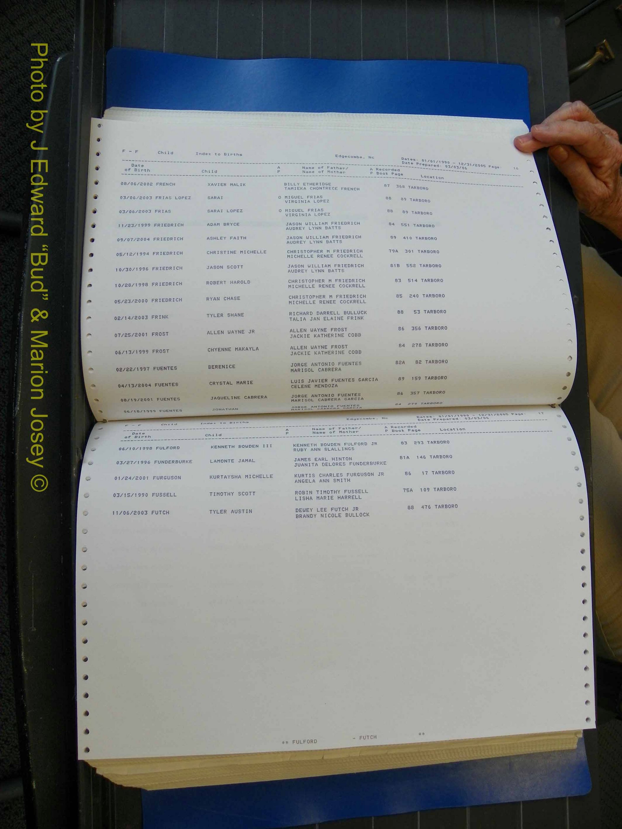 Edgecombe Births, A-Z, 1990-2005 (218).JPG