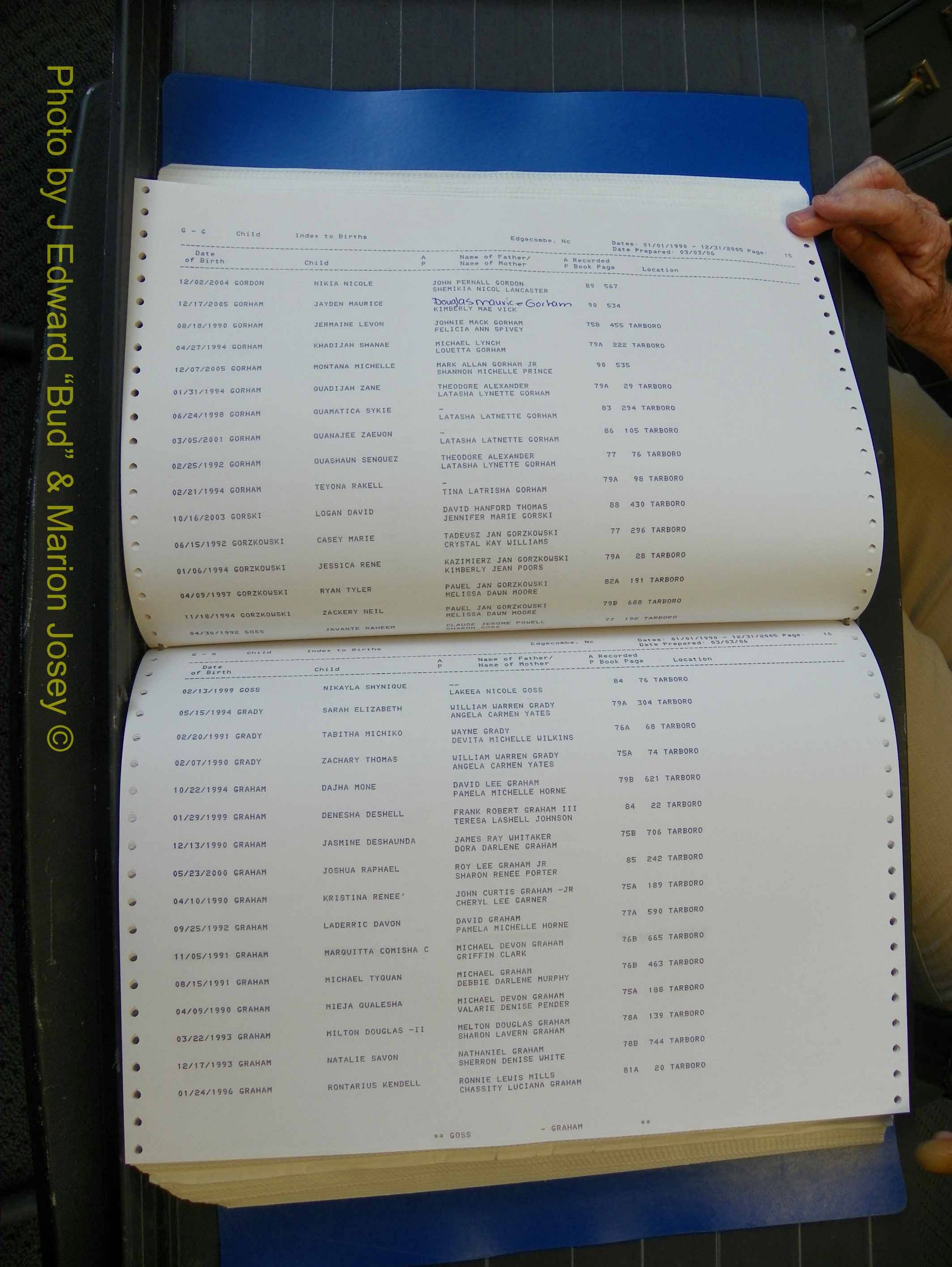Edgecombe Births, A-Z, 1990-2005 (226).JPG
