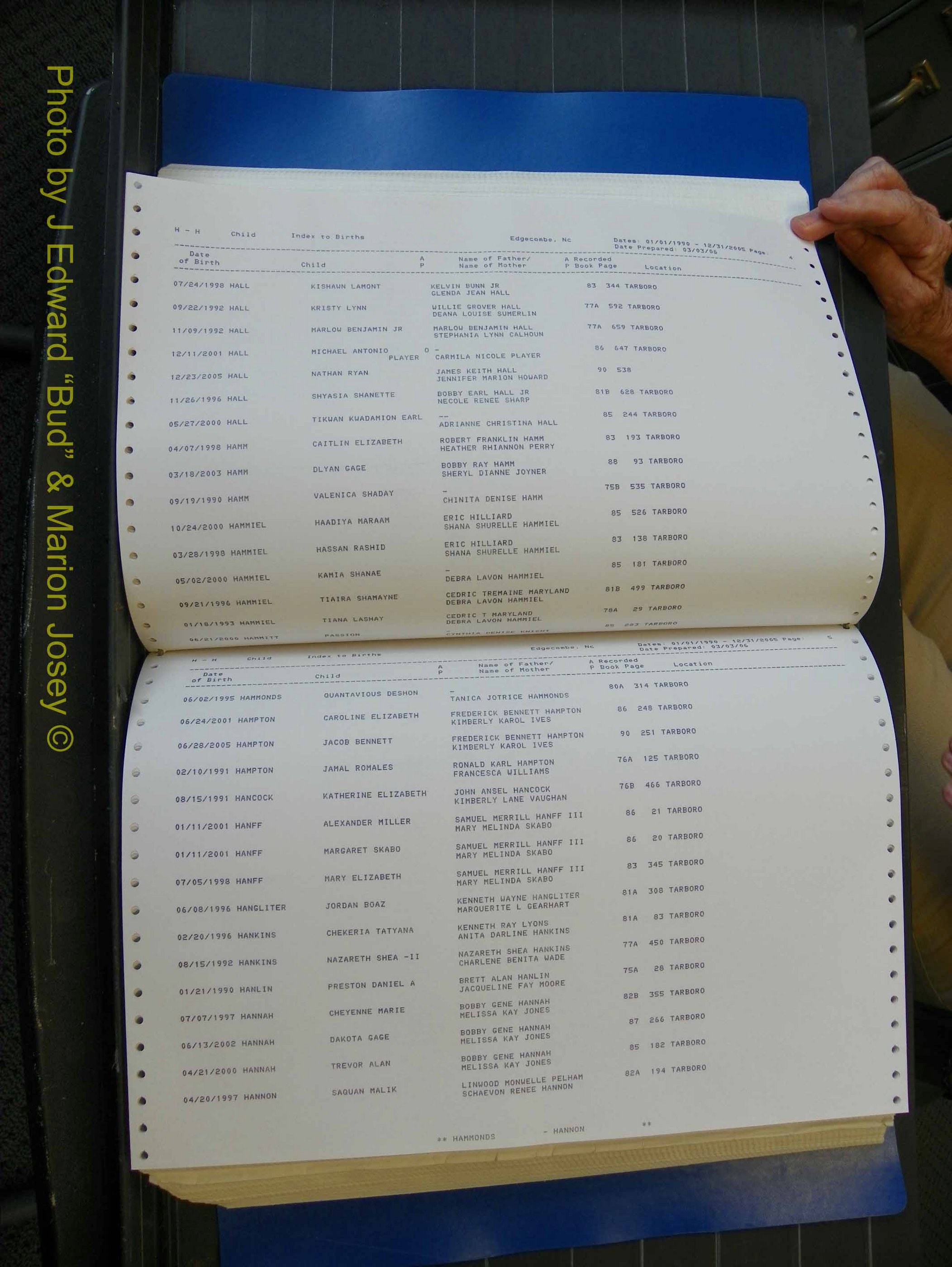 Edgecombe Births, A-Z, 1990-2005 (234).JPG