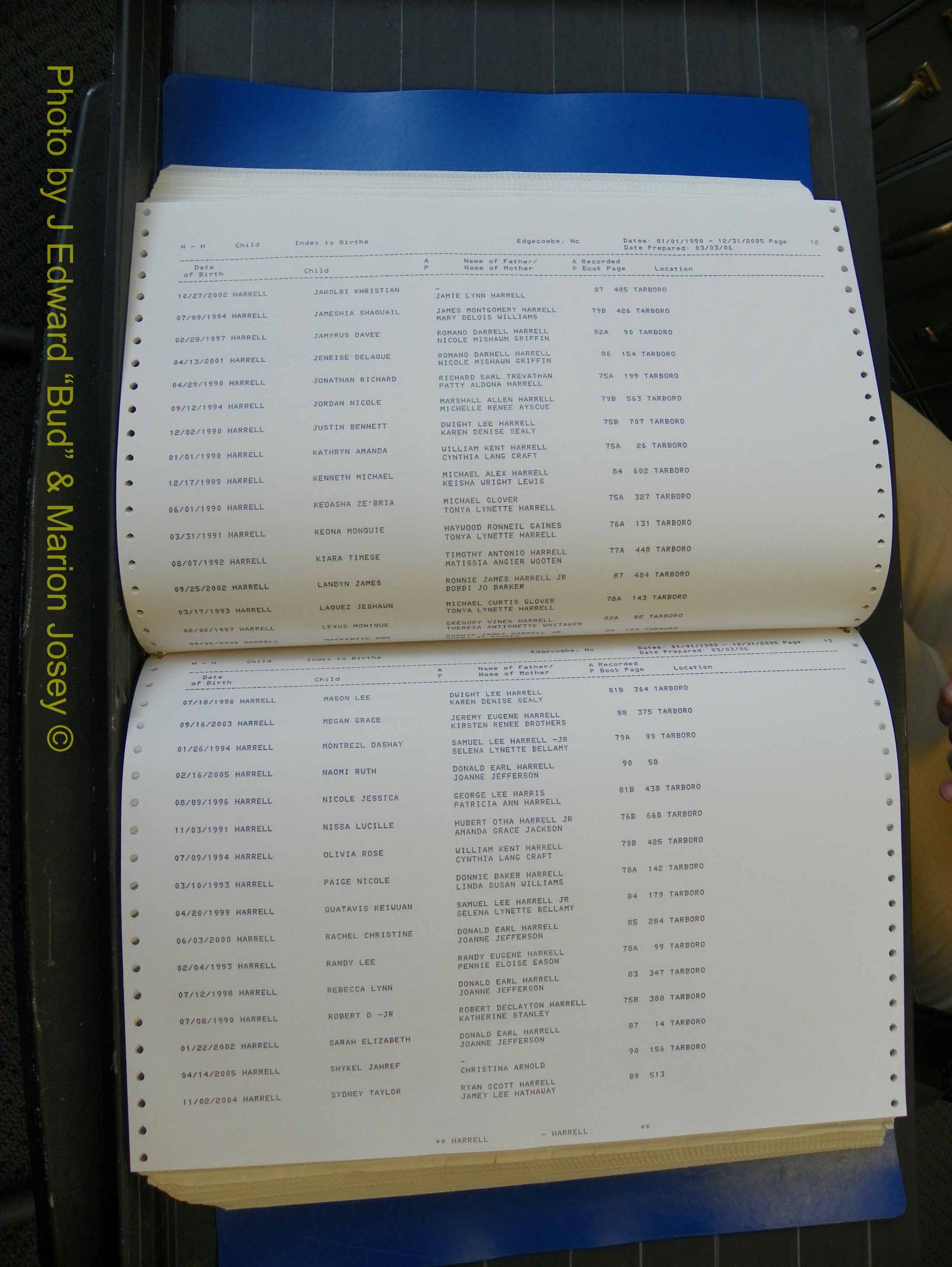 Edgecombe Births, A-Z, 1990-2005 (238).JPG