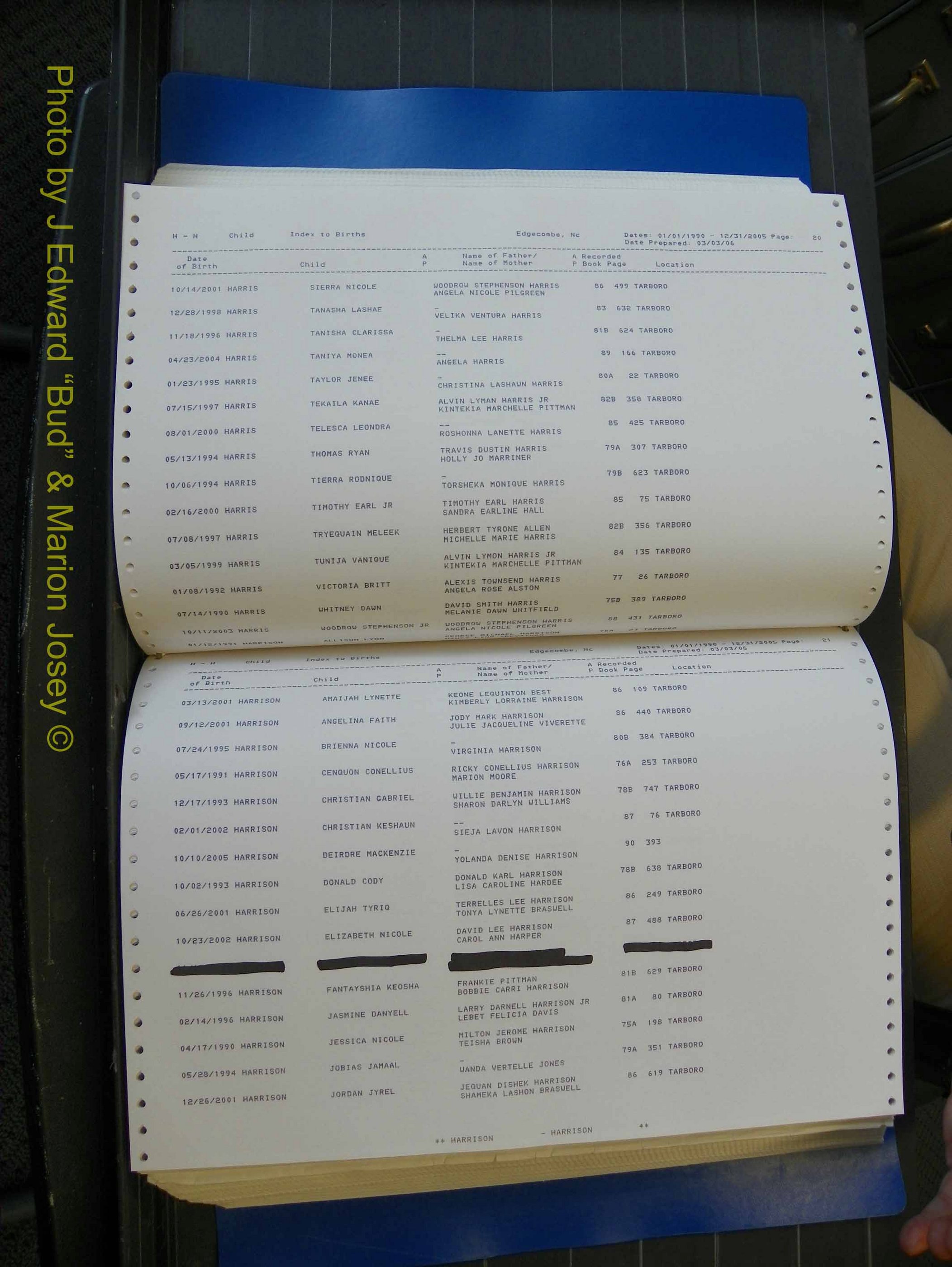 Edgecombe Births, A-Z, 1990-2005 (242).JPG