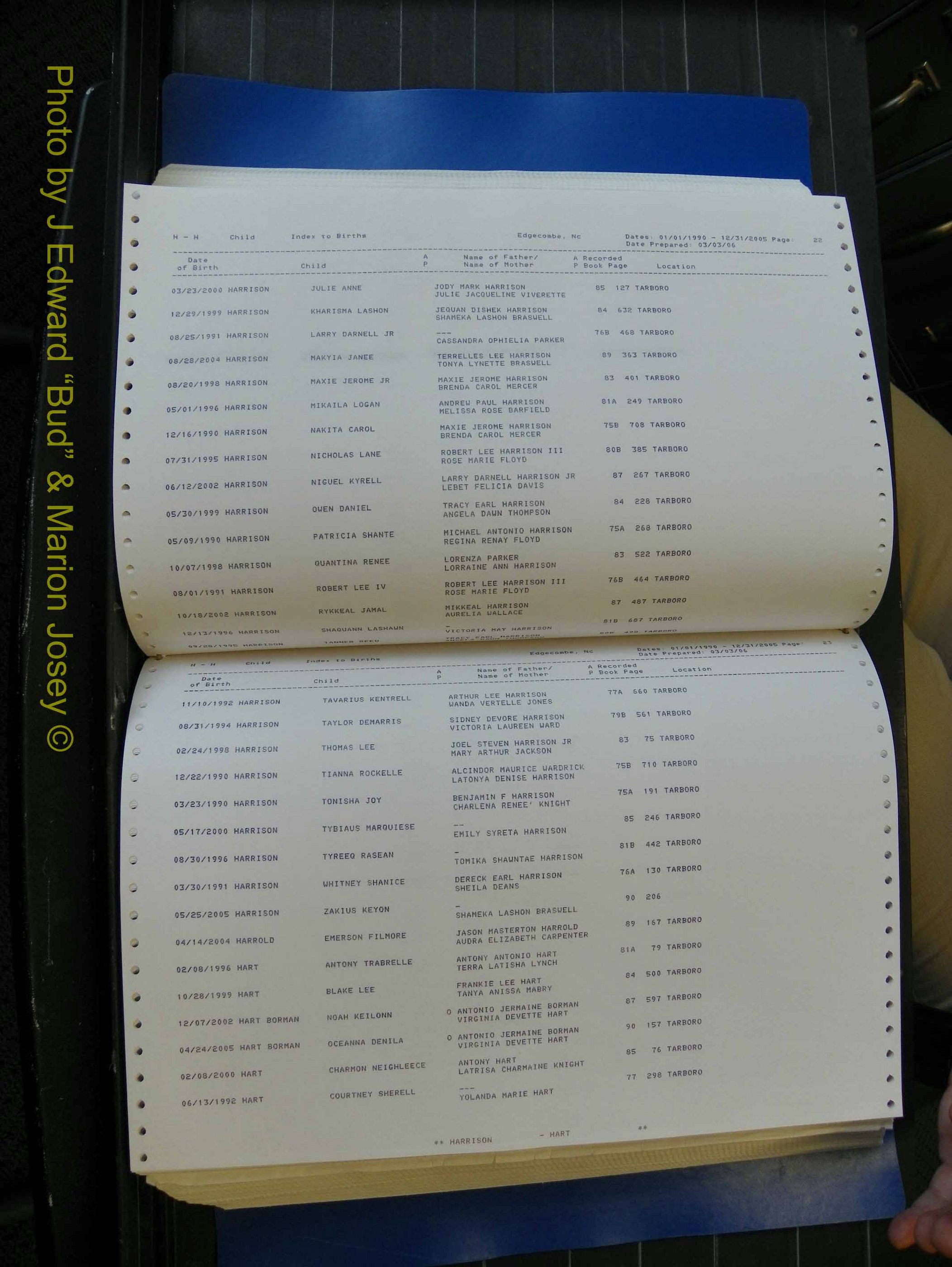 Edgecombe Births, A-Z, 1990-2005 (243).JPG