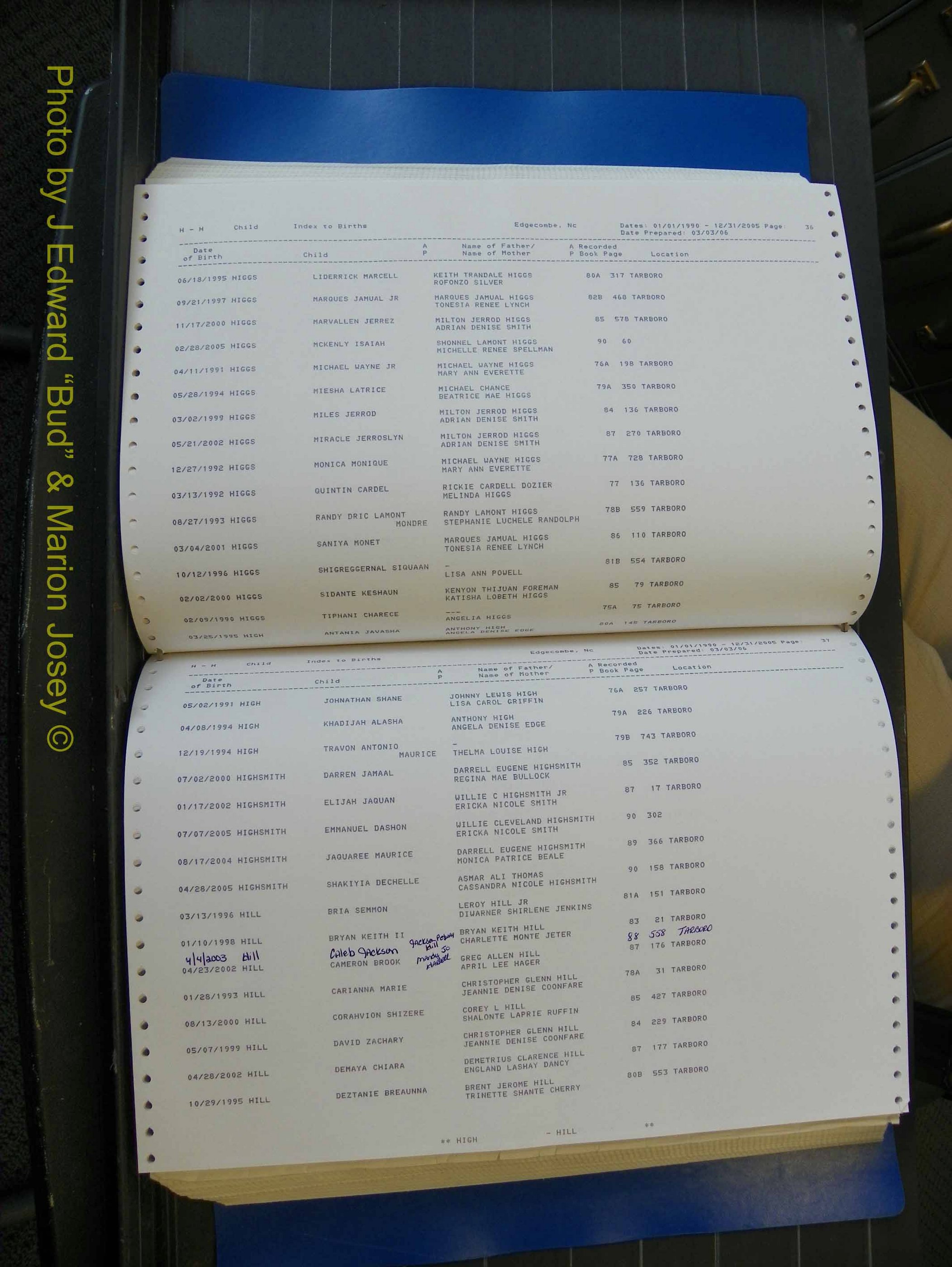 Edgecombe Births, A-Z, 1990-2005 (250).JPG