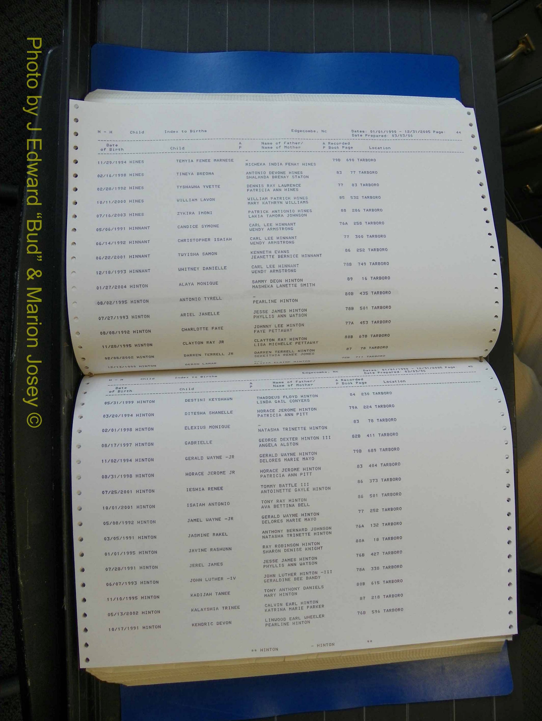 Edgecombe Births, A-Z, 1990-2005 (254).JPG