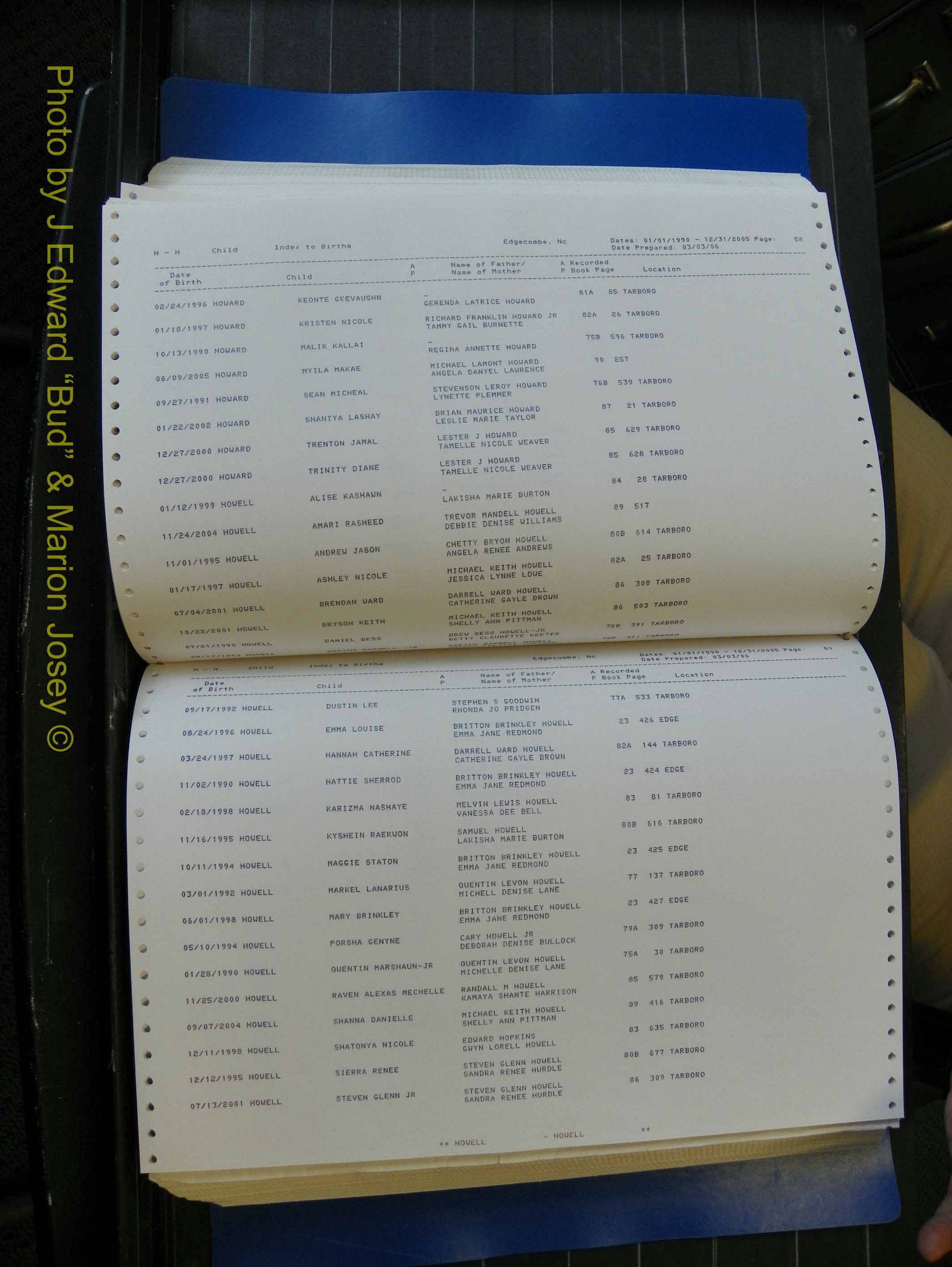 Edgecombe Births, A-Z, 1990-2005 (261).JPG