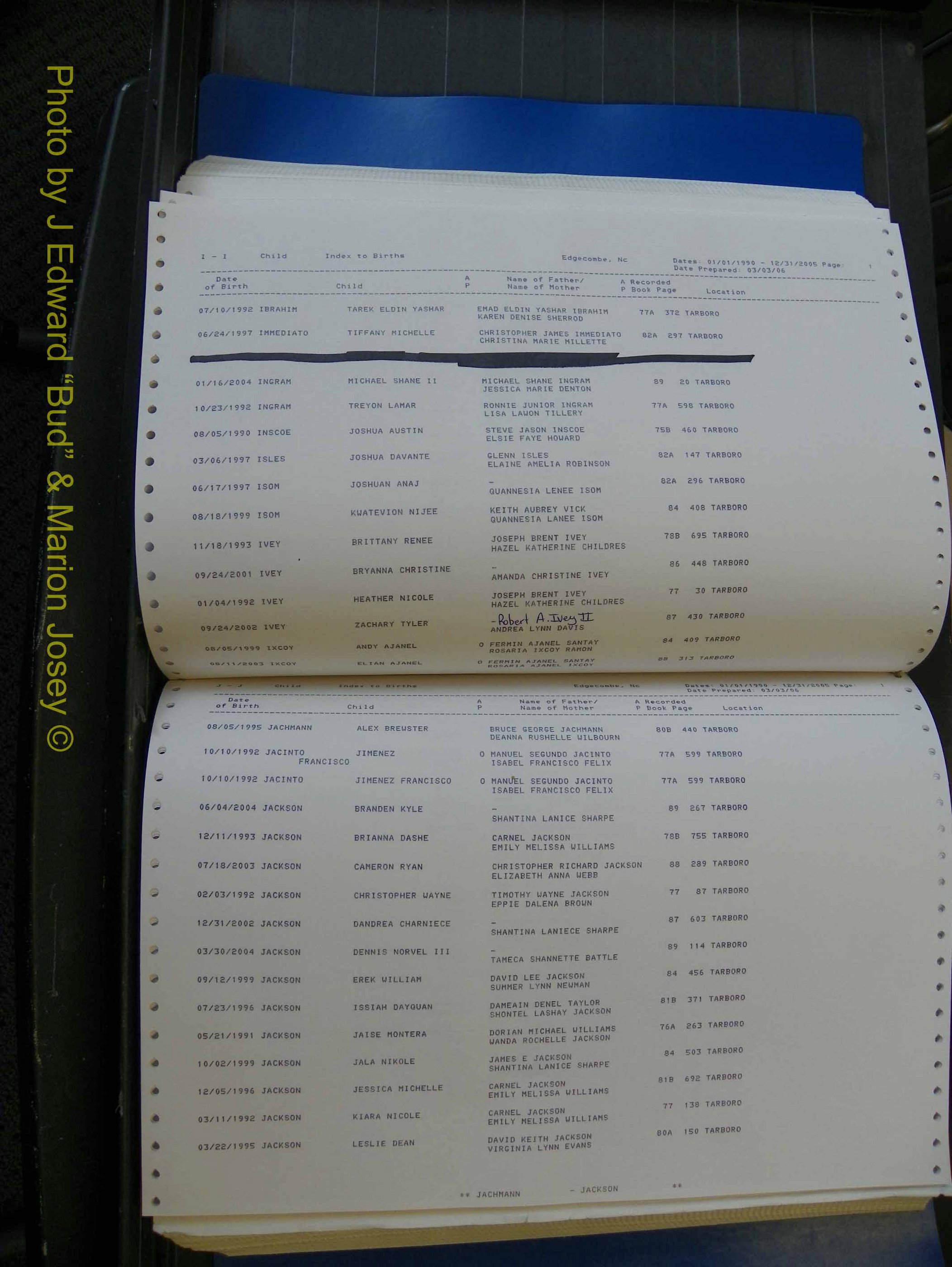 Edgecombe Births, A-Z, 1990-2005 (267).JPG
