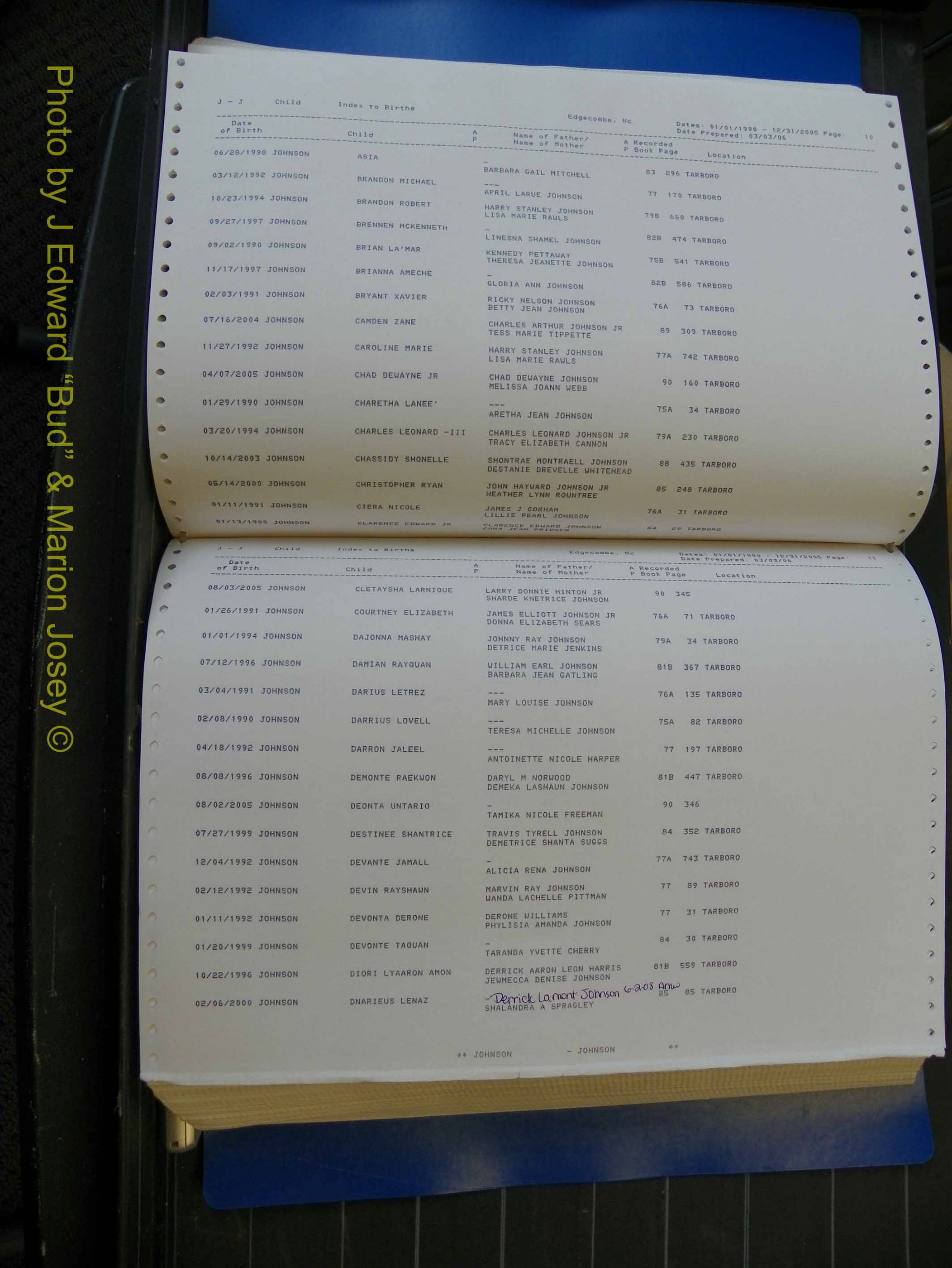 Edgecombe Births, A-Z, 1990-2005 (273).JPG