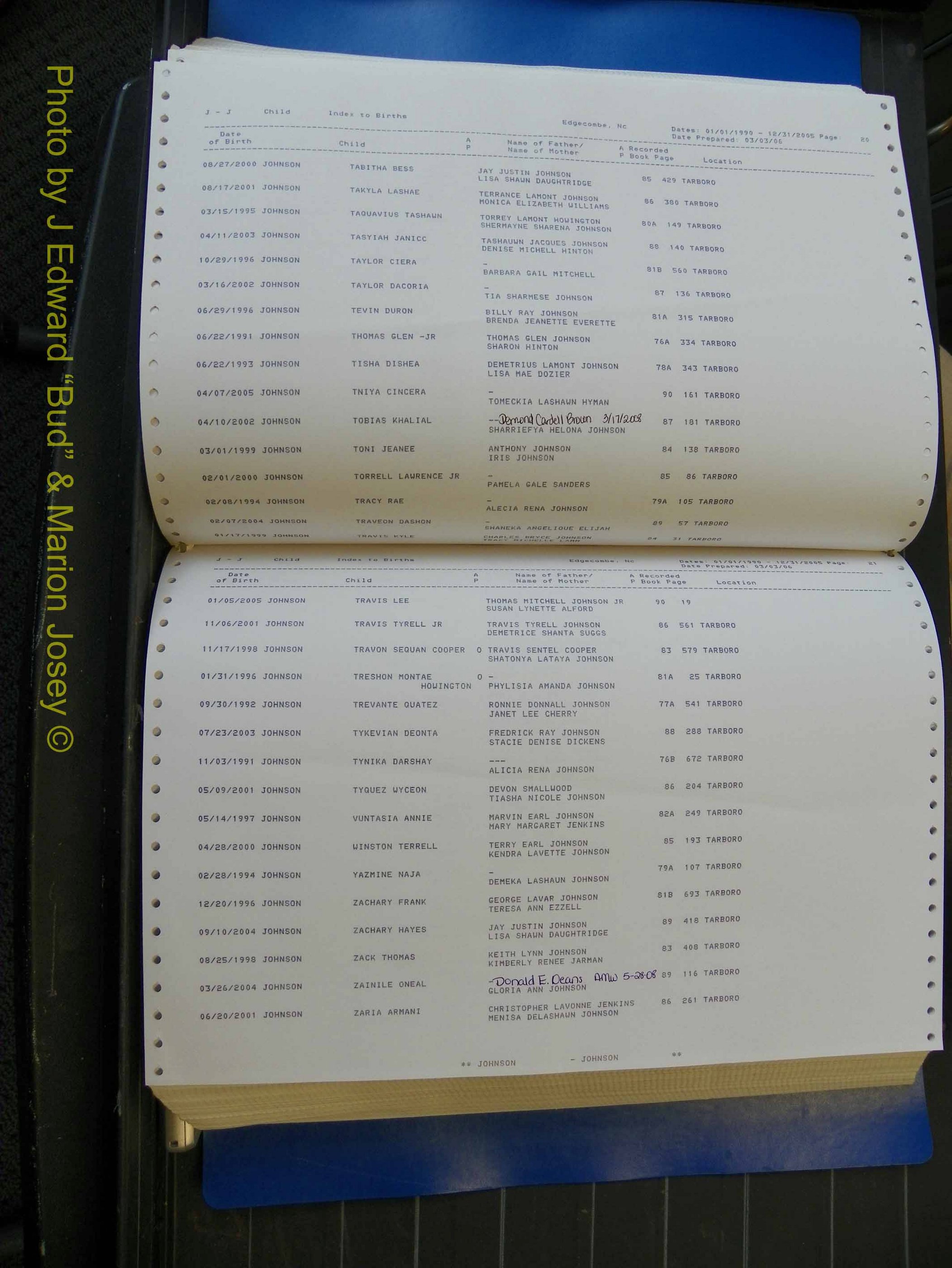 Edgecombe Births, A-Z, 1990-2005 (278).JPG