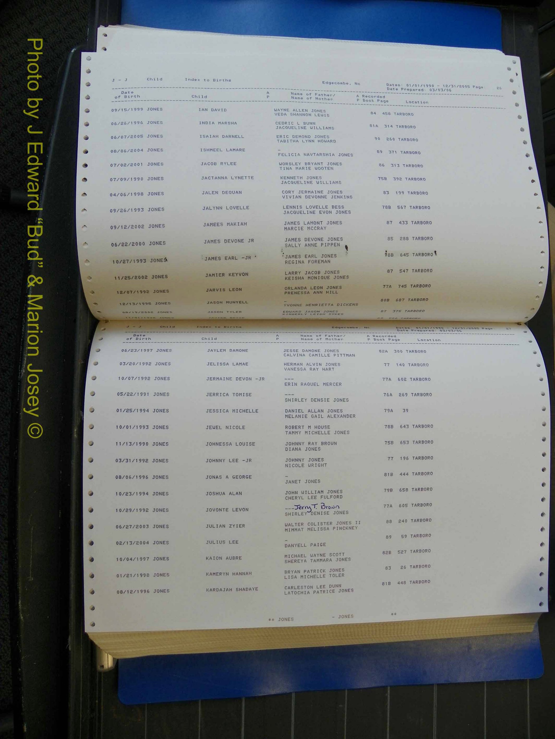 Edgecombe Births, A-Z, 1990-2005 (281).JPG