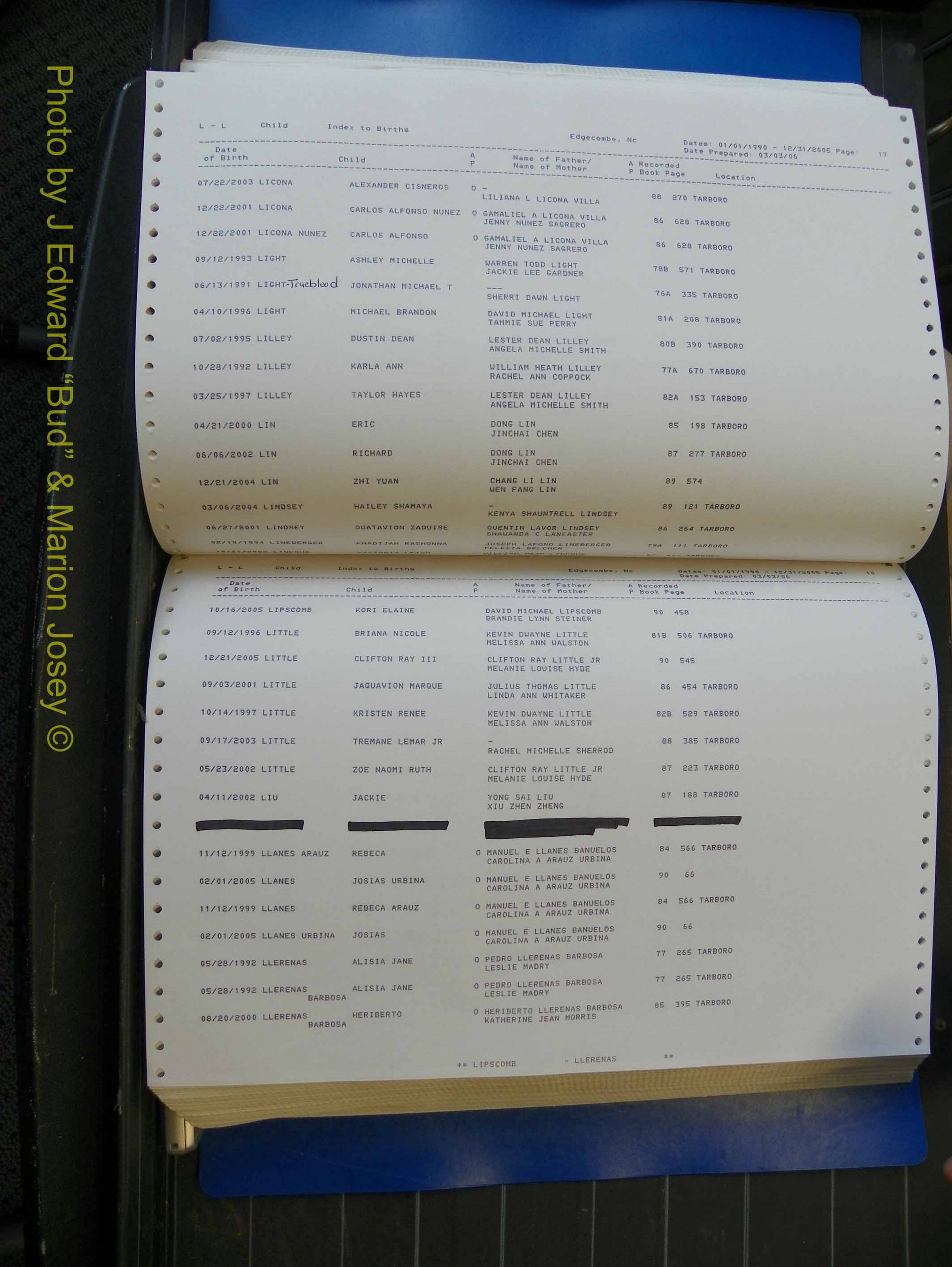 Edgecombe Births, A-Z, 1990-2005 (305).JPG