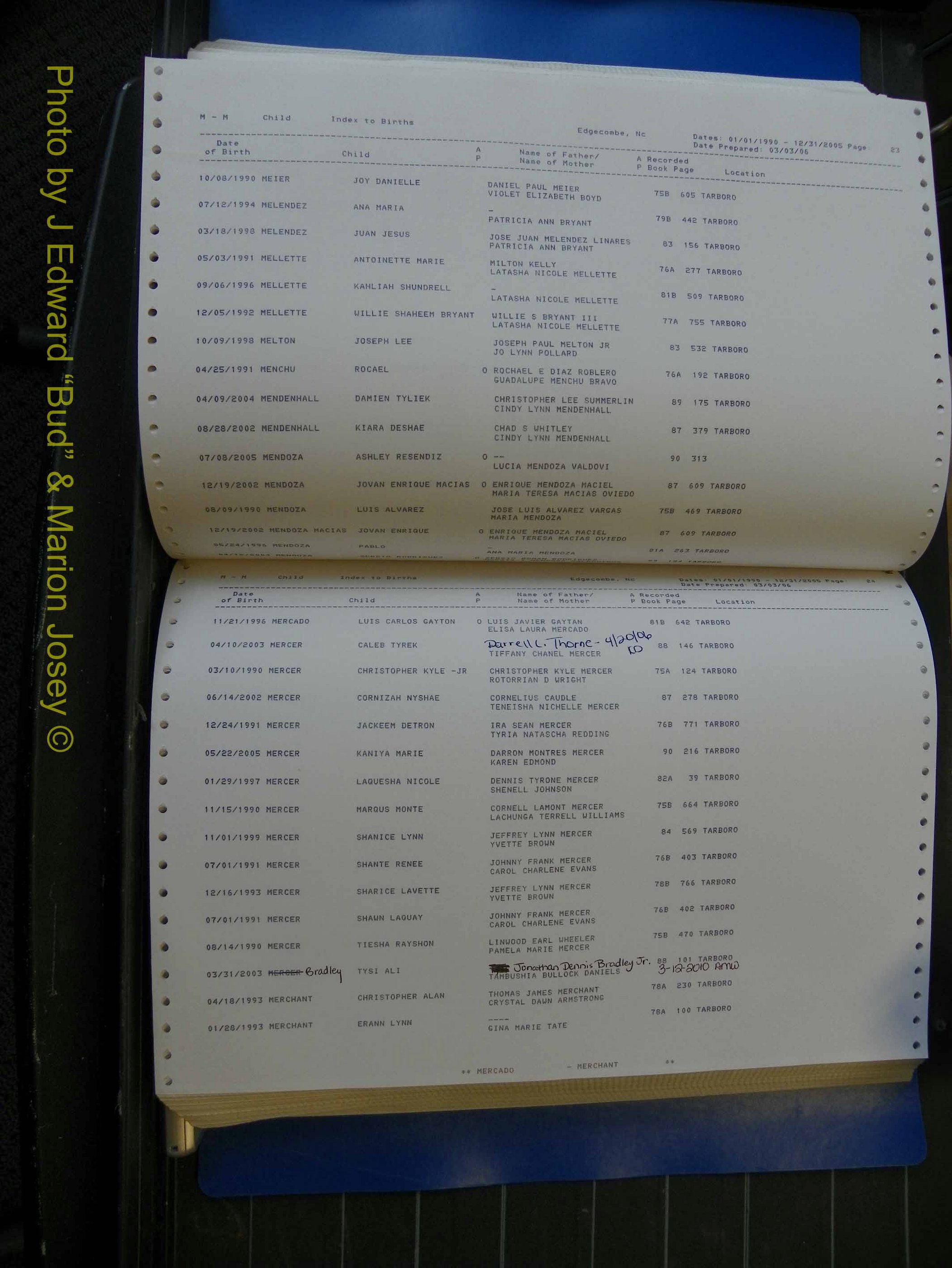 Edgecombe Births, A-Z, 1990-2005 (325).JPG