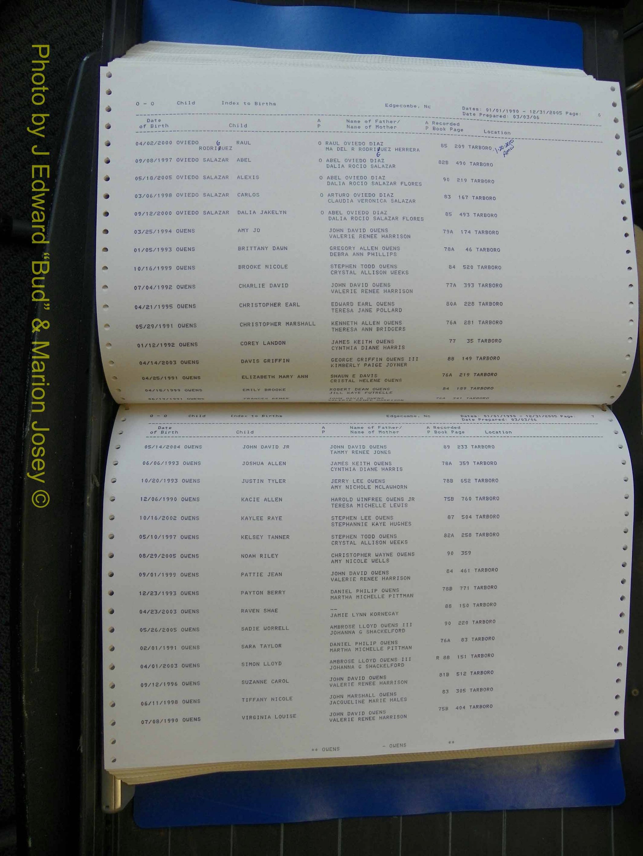 Edgecombe Births, A-Z, 1990-2005 (345).JPG