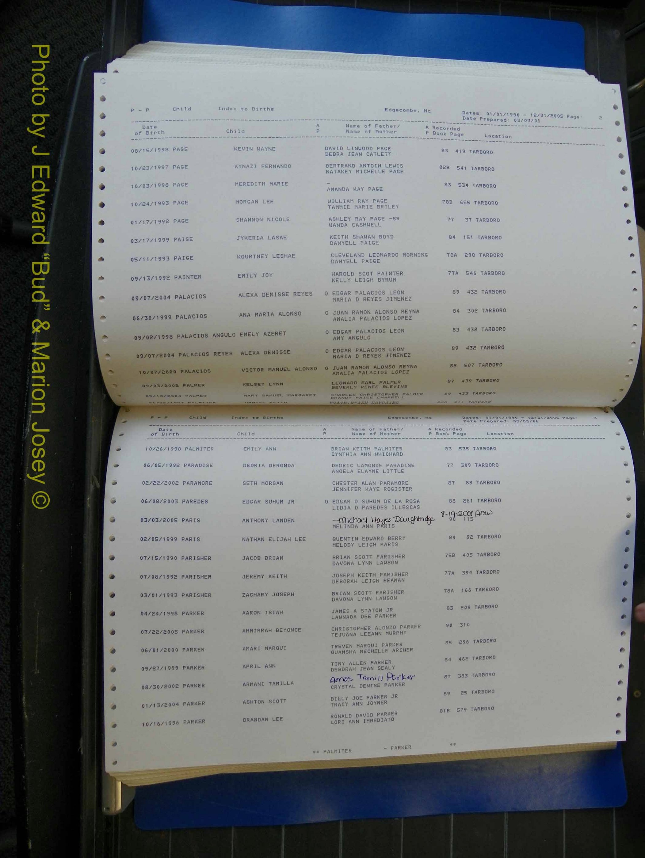 Edgecombe Births, A-Z, 1990-2005 (347).JPG