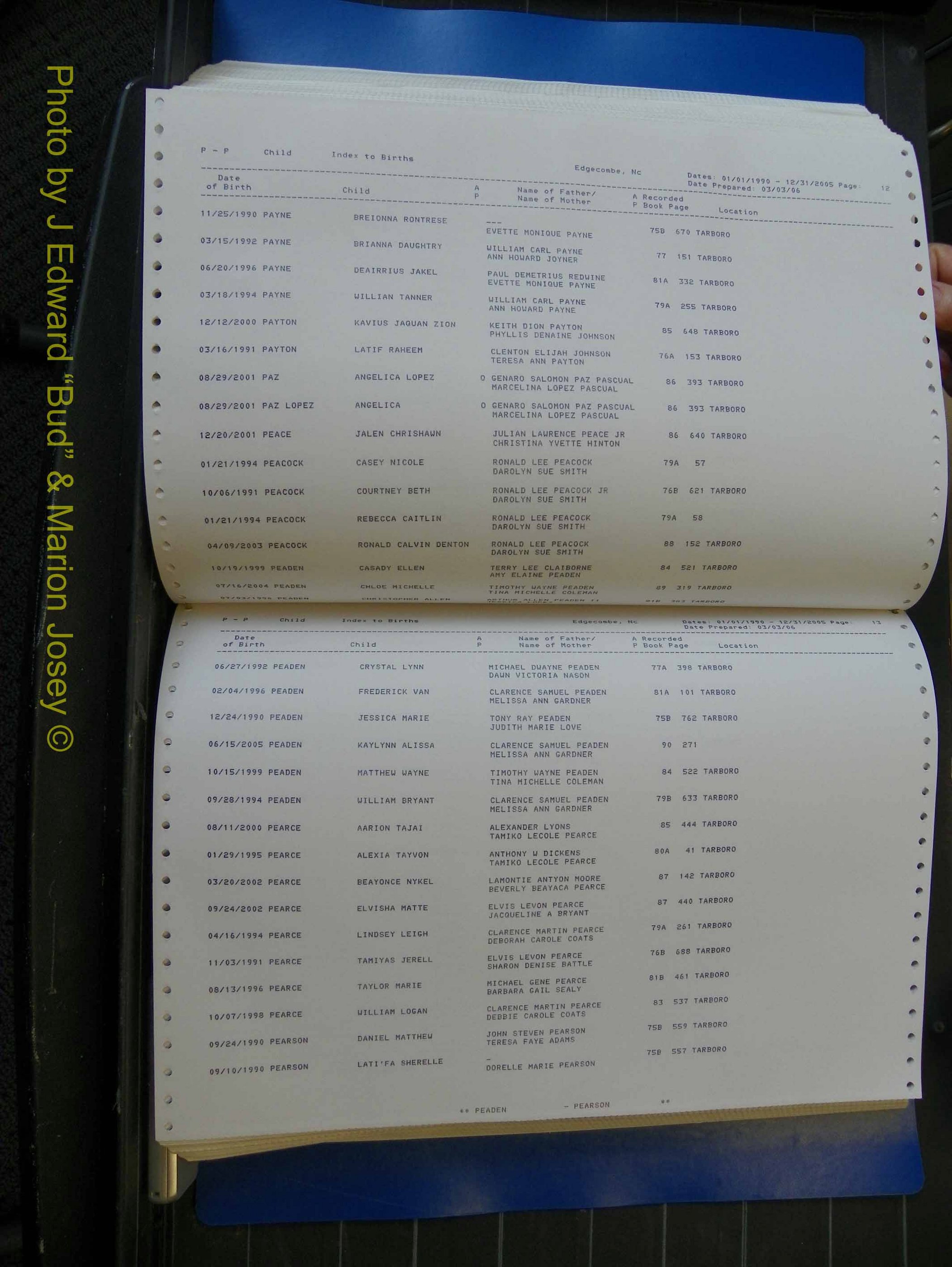 Edgecombe Births, A-Z, 1990-2005 (352).JPG