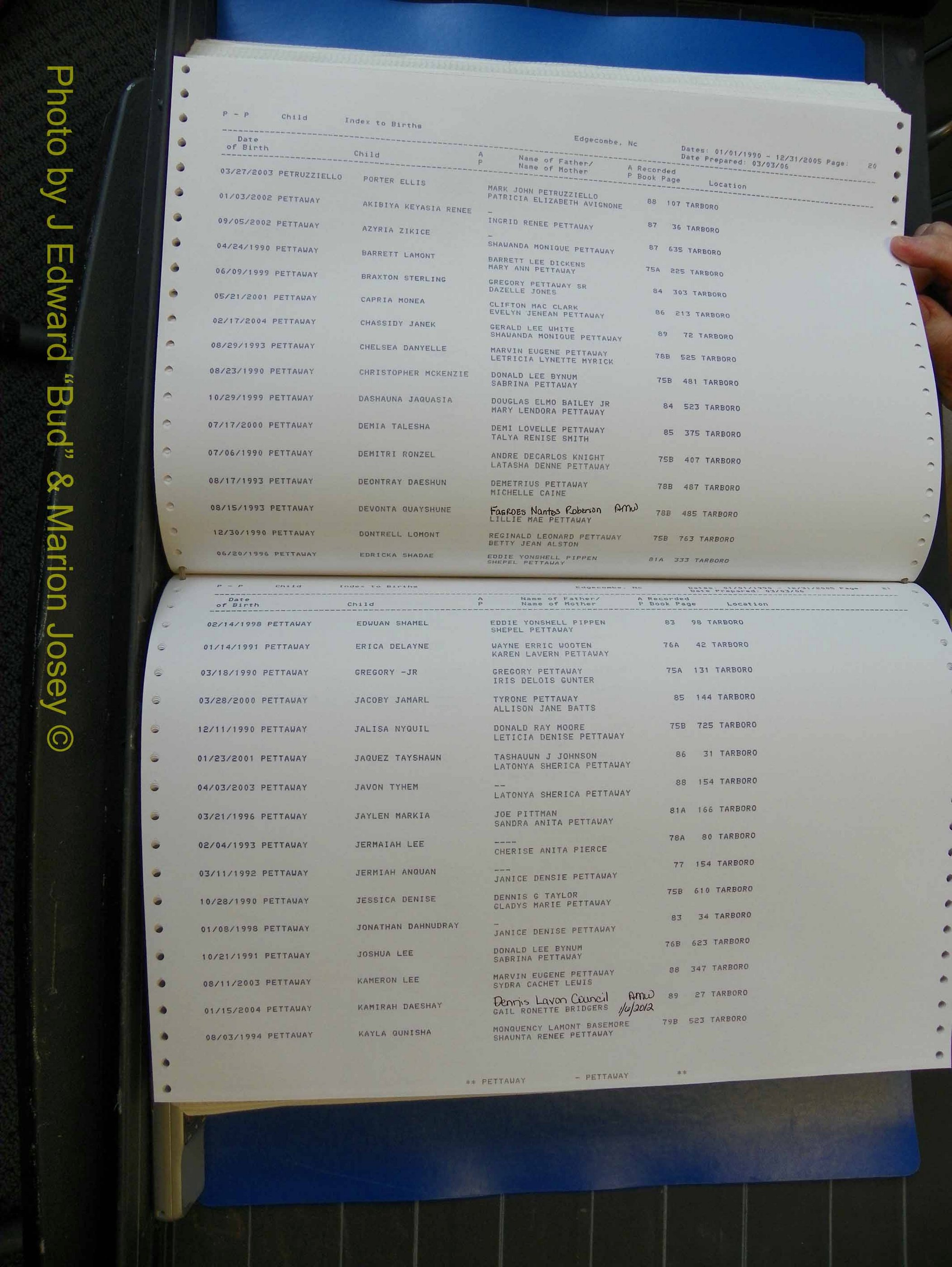 Edgecombe Births, A-Z, 1990-2005 (356).JPG