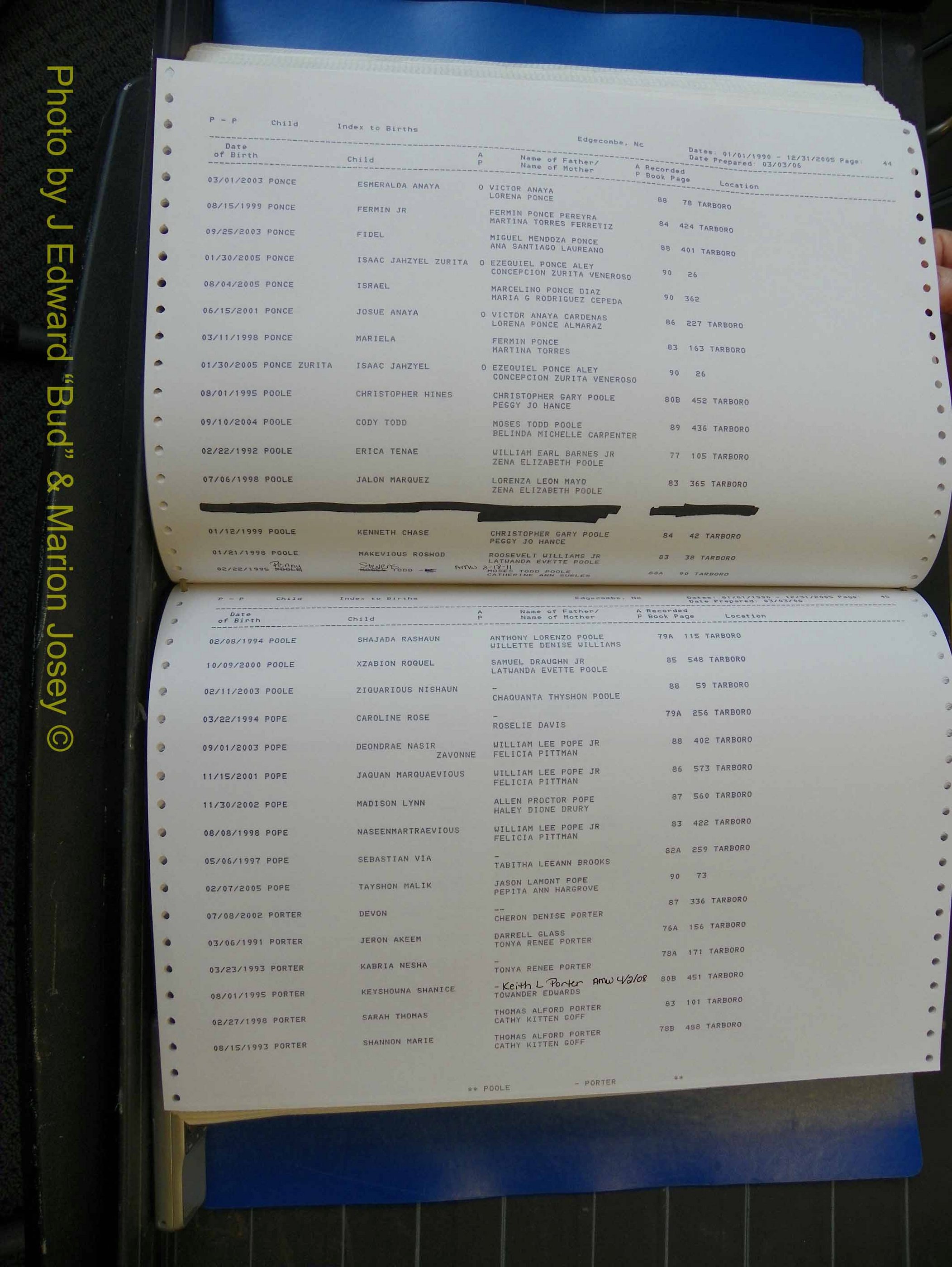 Edgecombe Births, A-Z, 1990-2005 (368).JPG