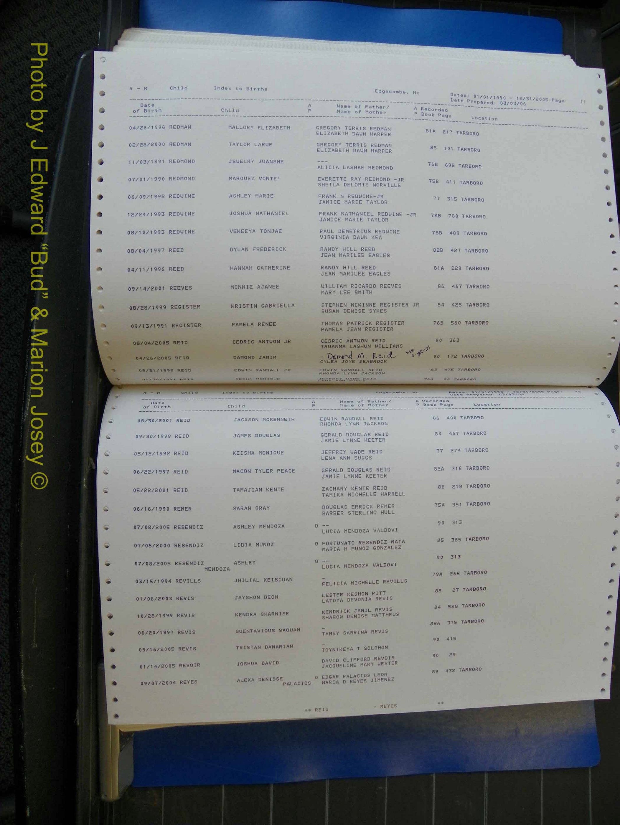 Edgecombe Births, A-Z, 1990-2005 (379).JPG