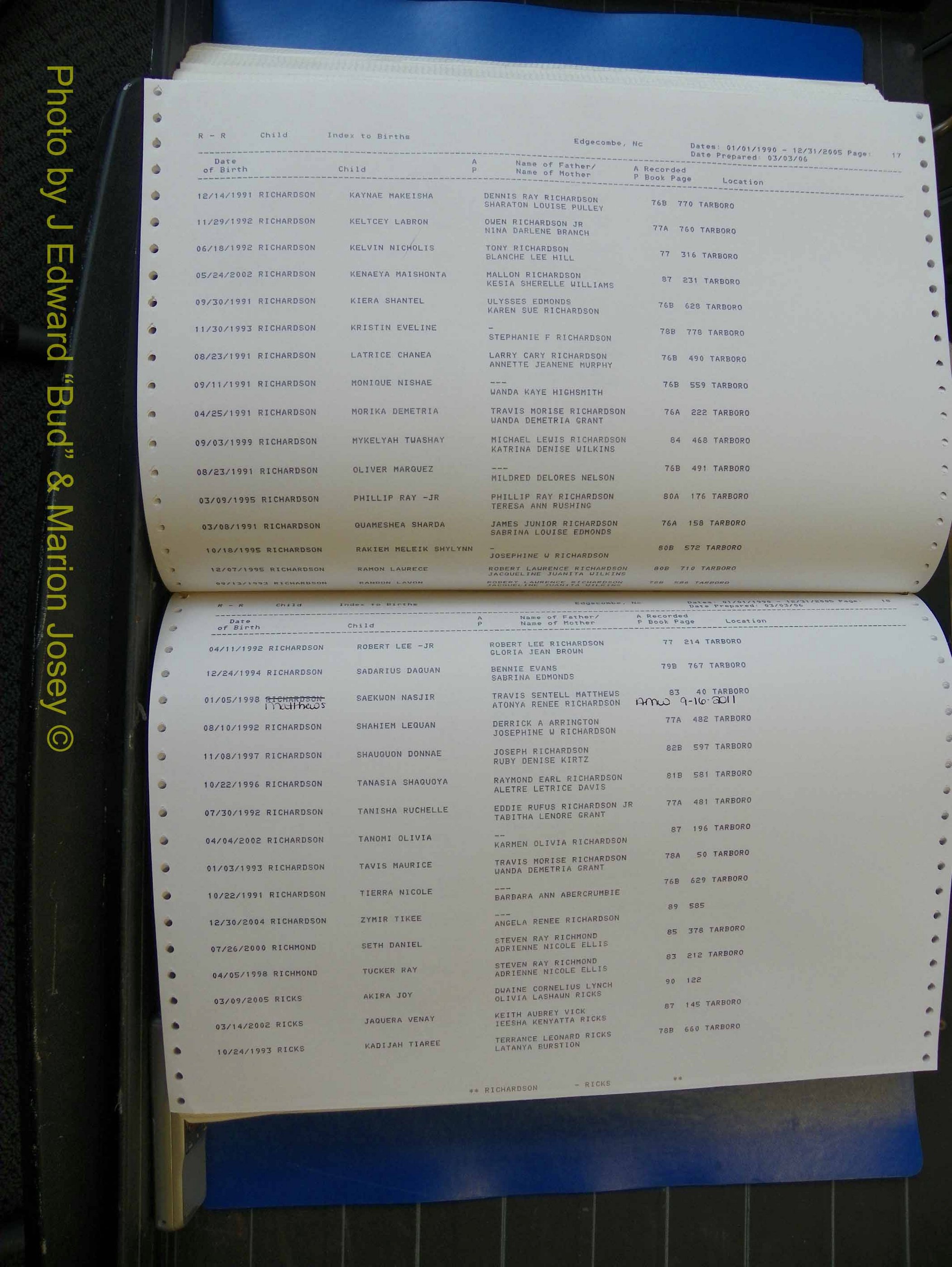 Edgecombe Births, A-Z, 1990-2005 (382).JPG