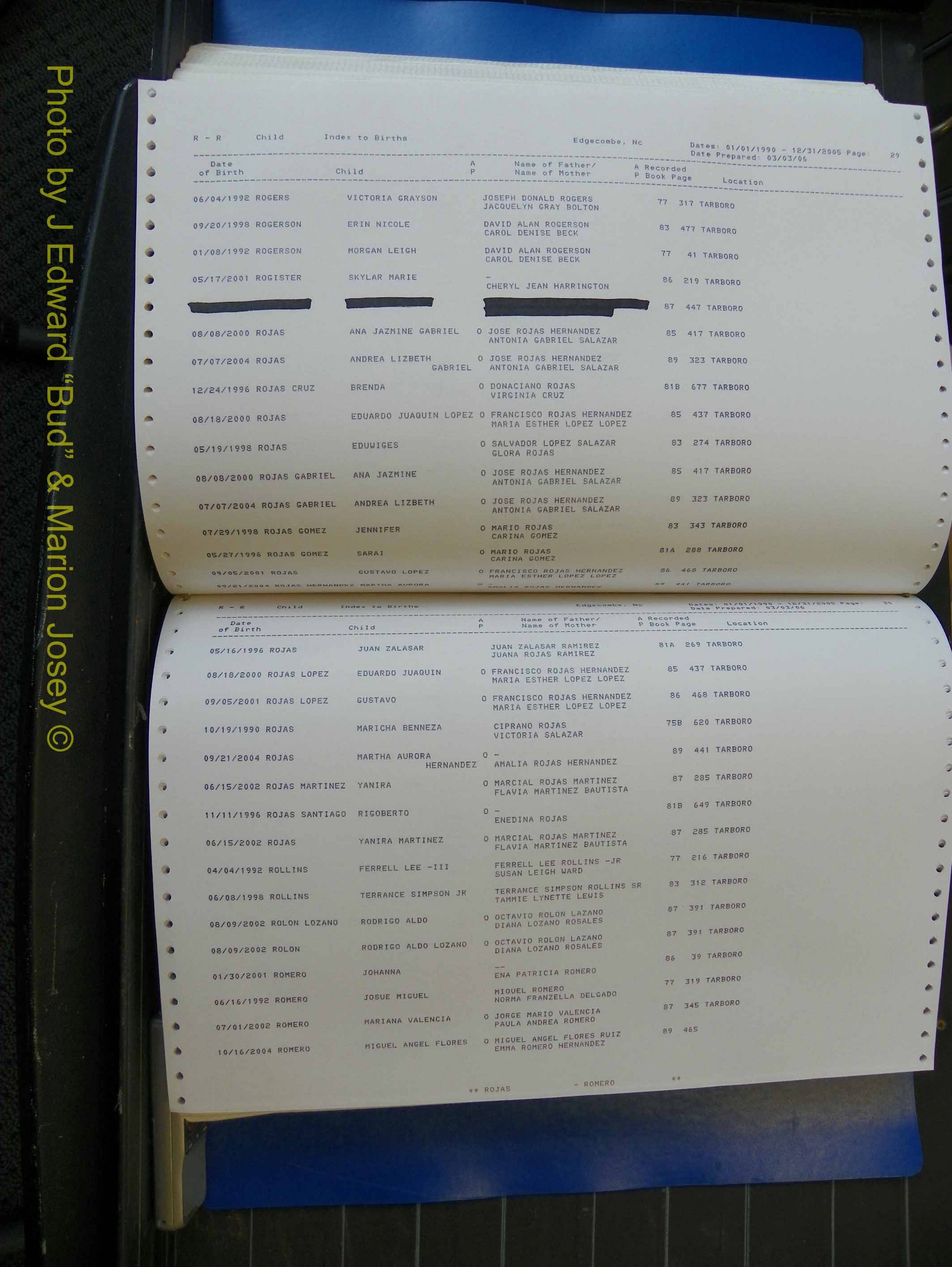 Edgecombe Births, A-Z, 1990-2005 (388).JPG