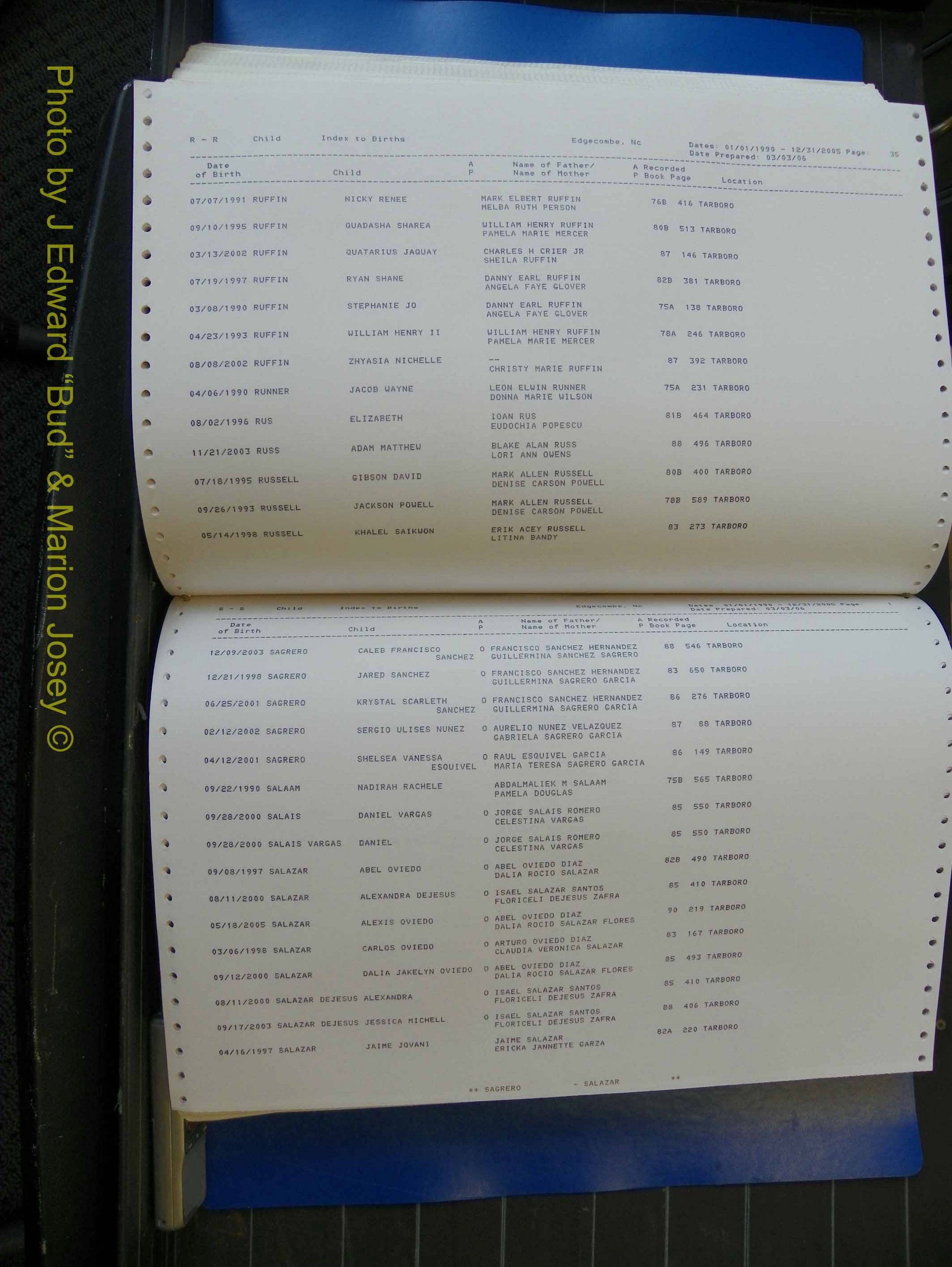 Edgecombe Births, A-Z, 1990-2005 (391).JPG