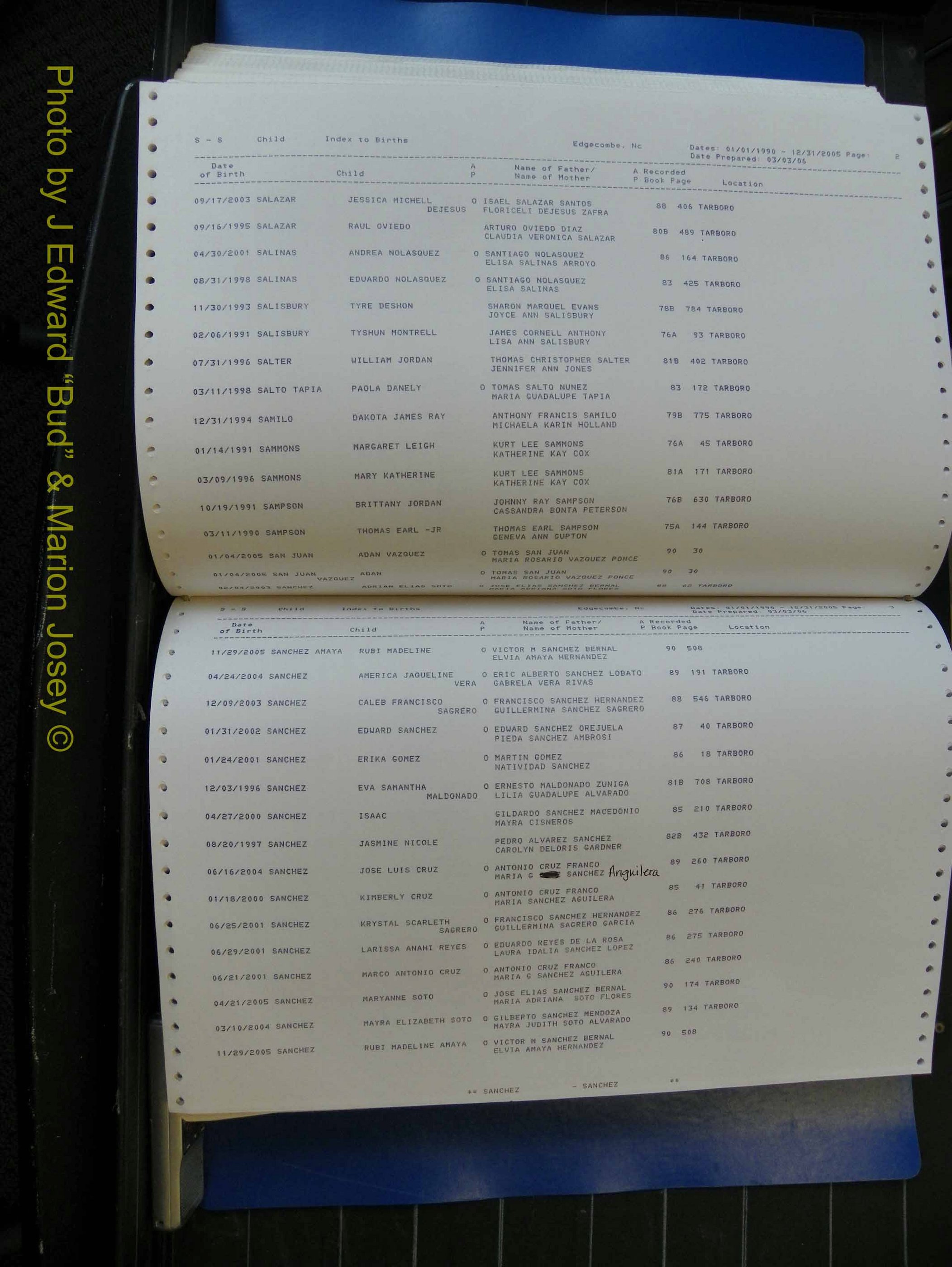 Edgecombe Births, A-Z, 1990-2005 (392).JPG
