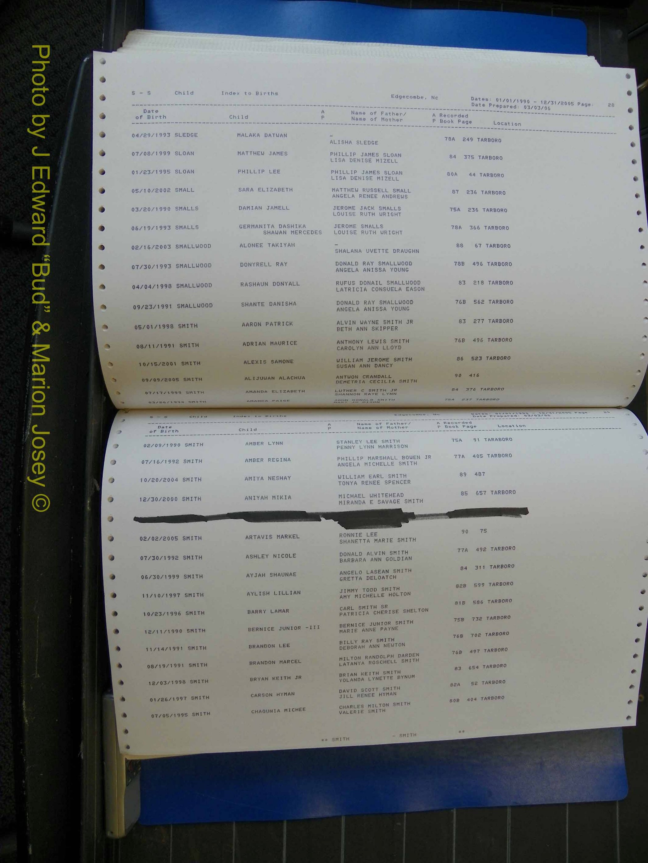 Edgecombe Births, A-Z, 1990-2005 (405).JPG