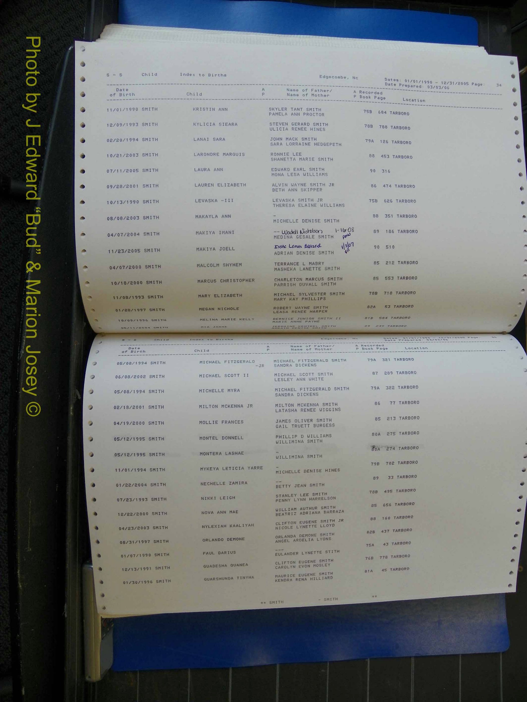 Edgecombe Births, A-Z, 1990-2005 (408).JPG