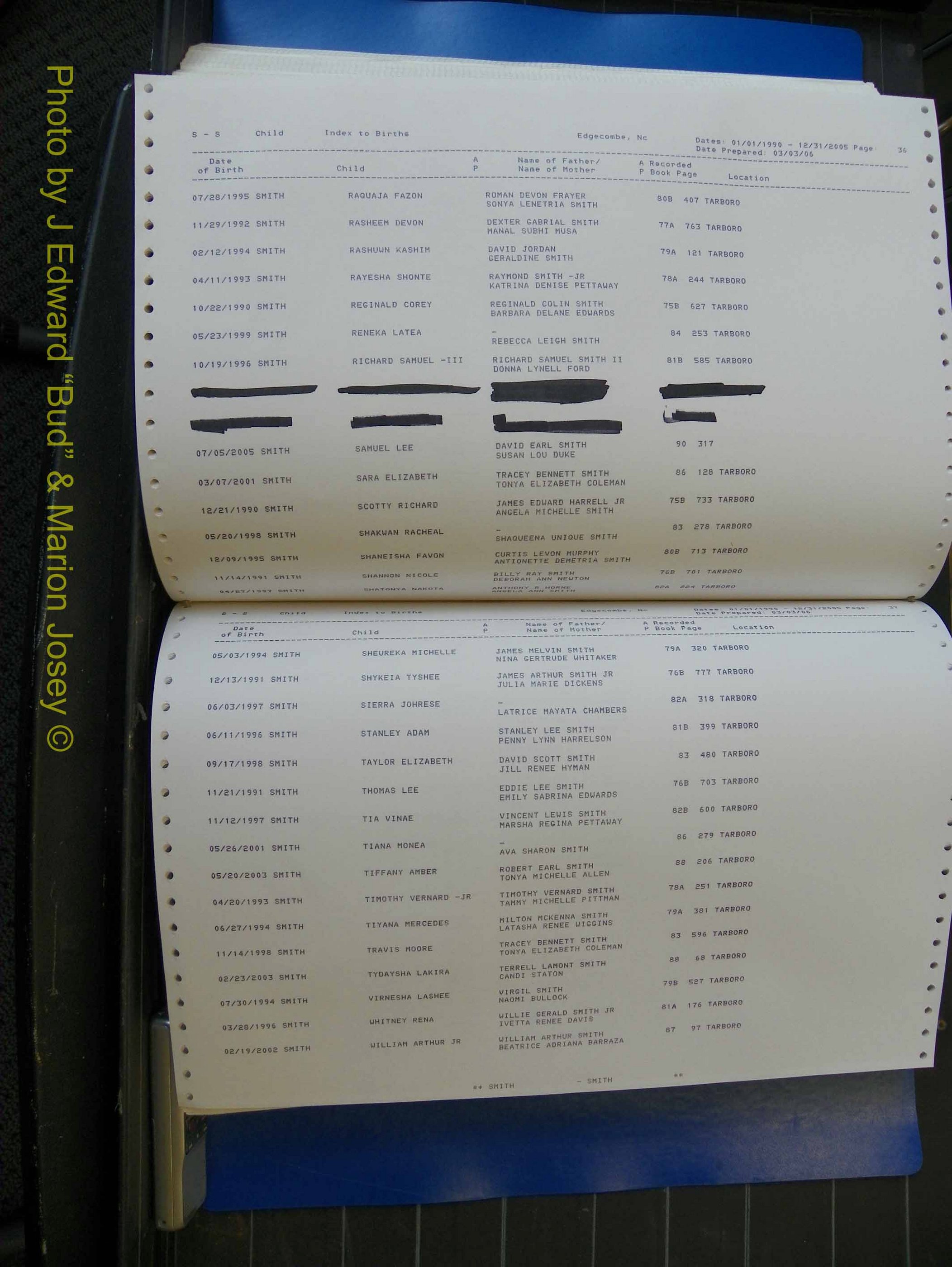 Edgecombe Births, A-Z, 1990-2005 (409).JPG
