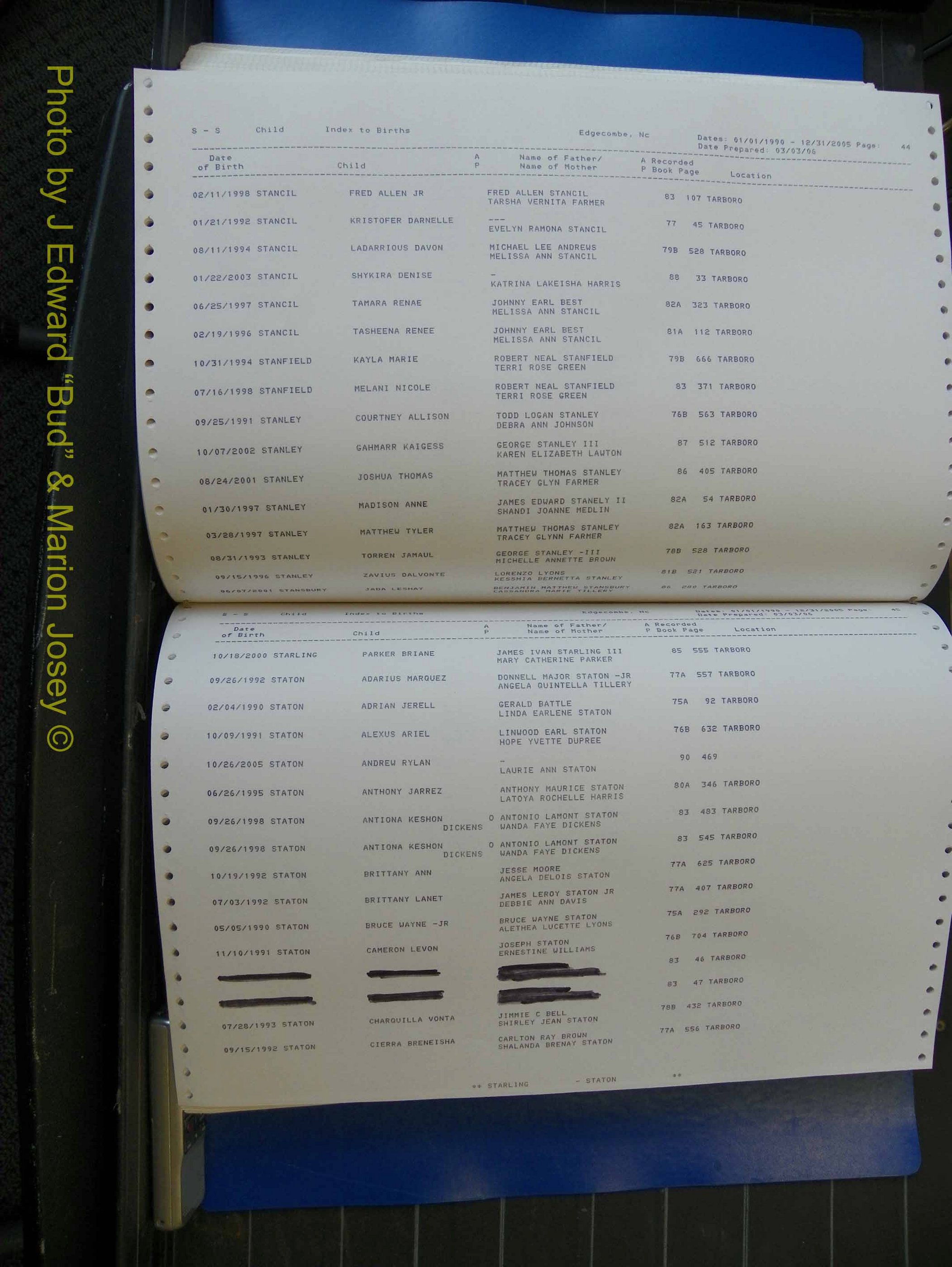 Edgecombe Births, A-Z, 1990-2005 (413).JPG