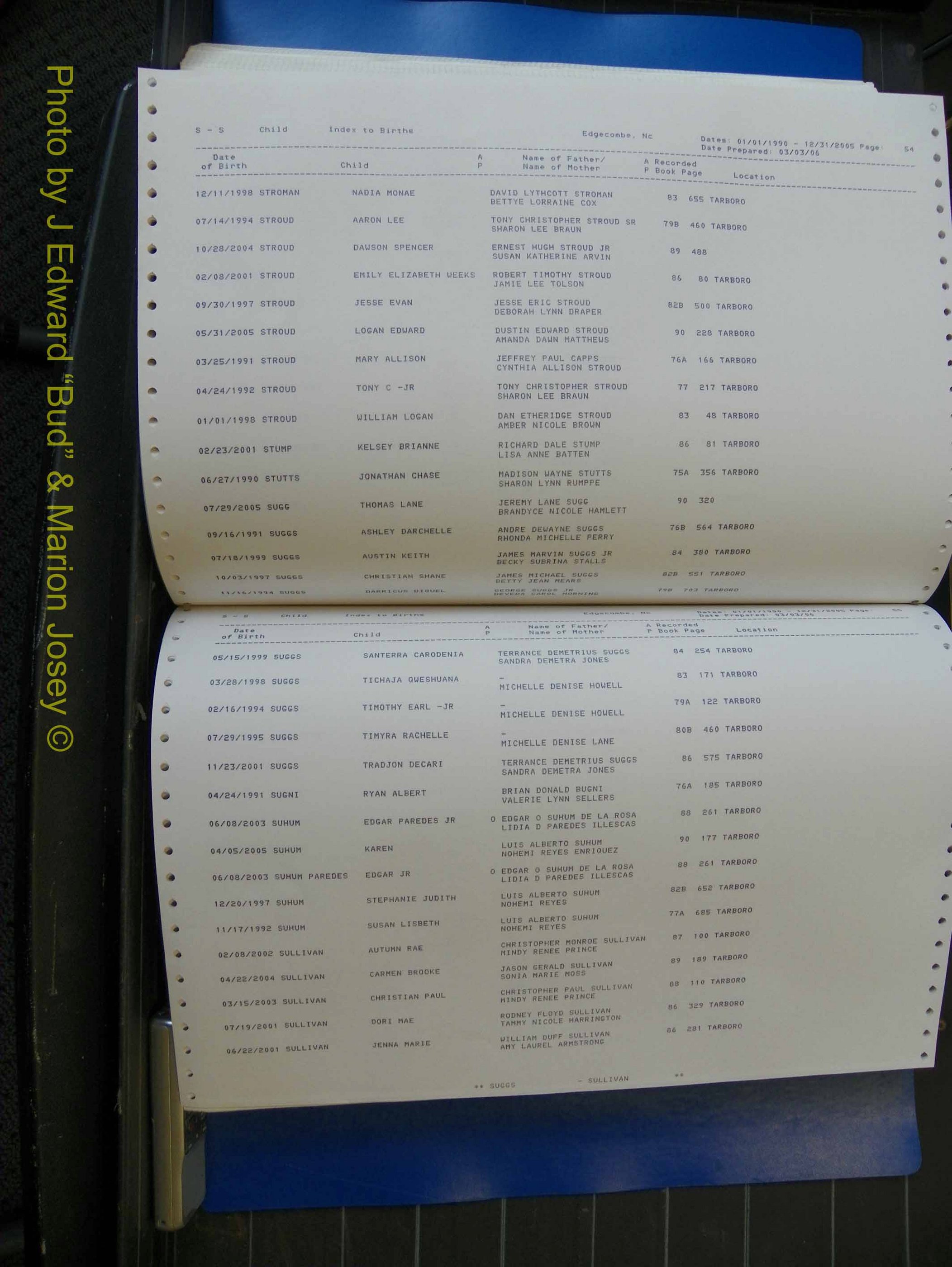 Edgecombe Births, A-Z, 1990-2005 (418).JPG